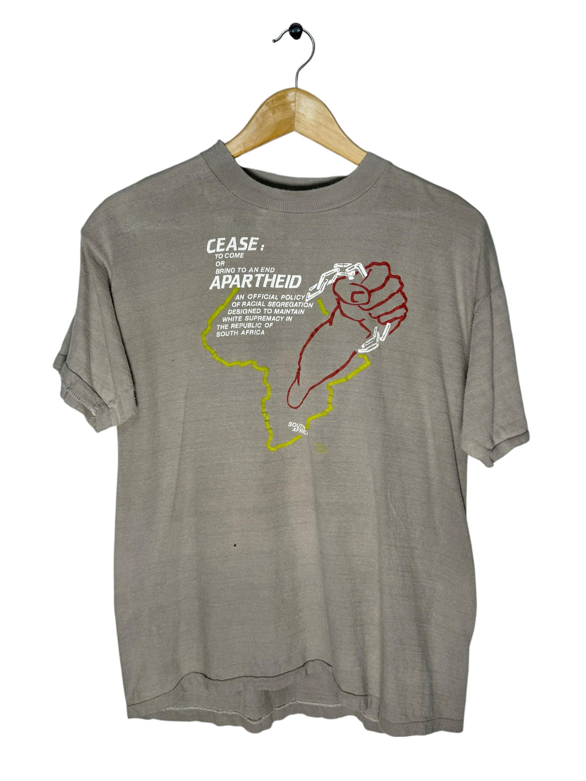 Cease Apartheid Africa Shirt - XL