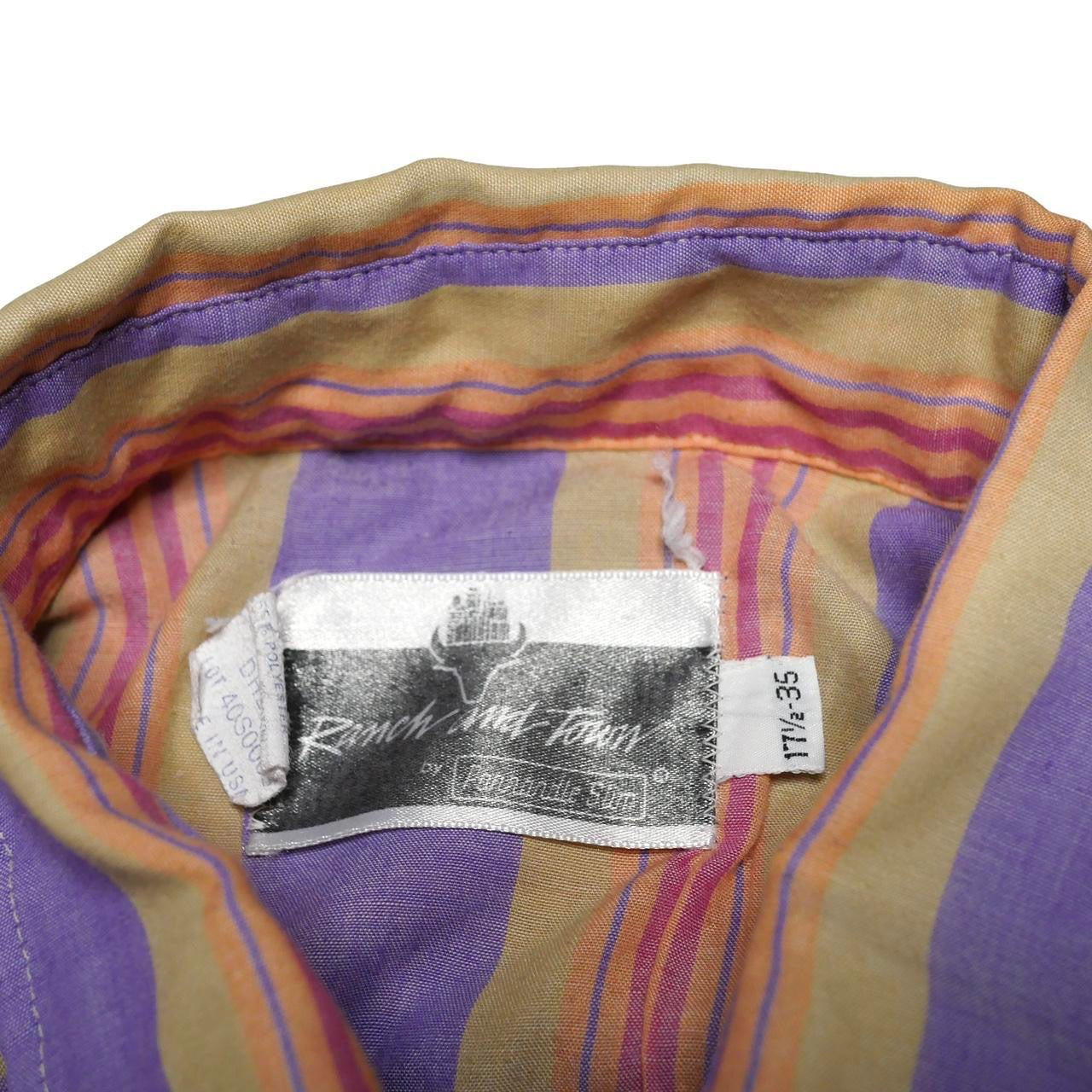 Ranch & Town Stripe Button Up Shirt - XL