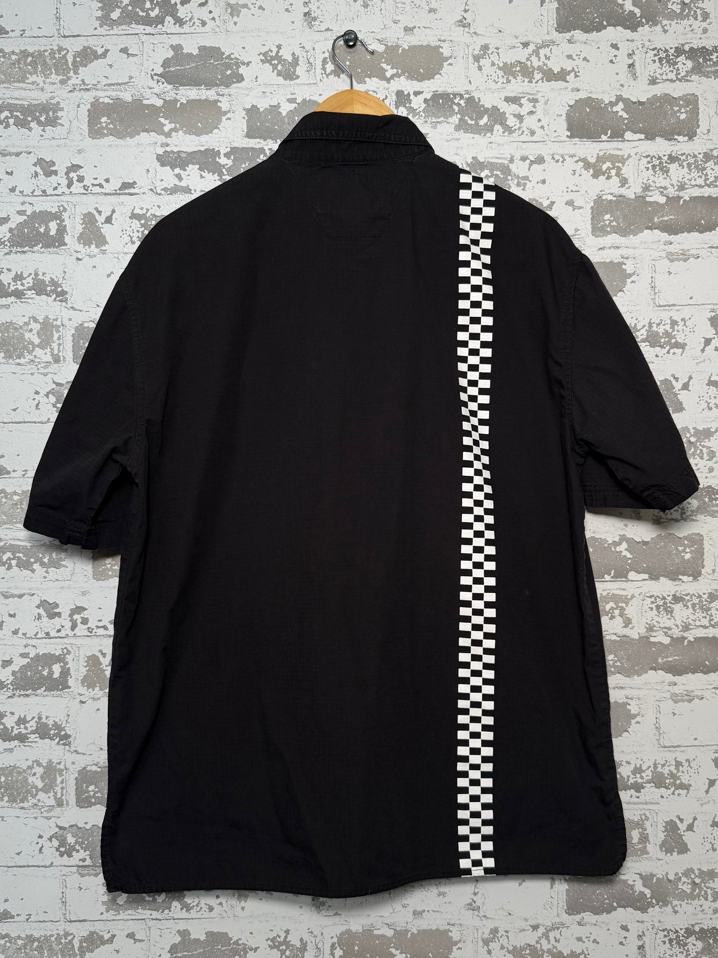 Harley Davidson Checkered Stripe Work Shirt - Medium