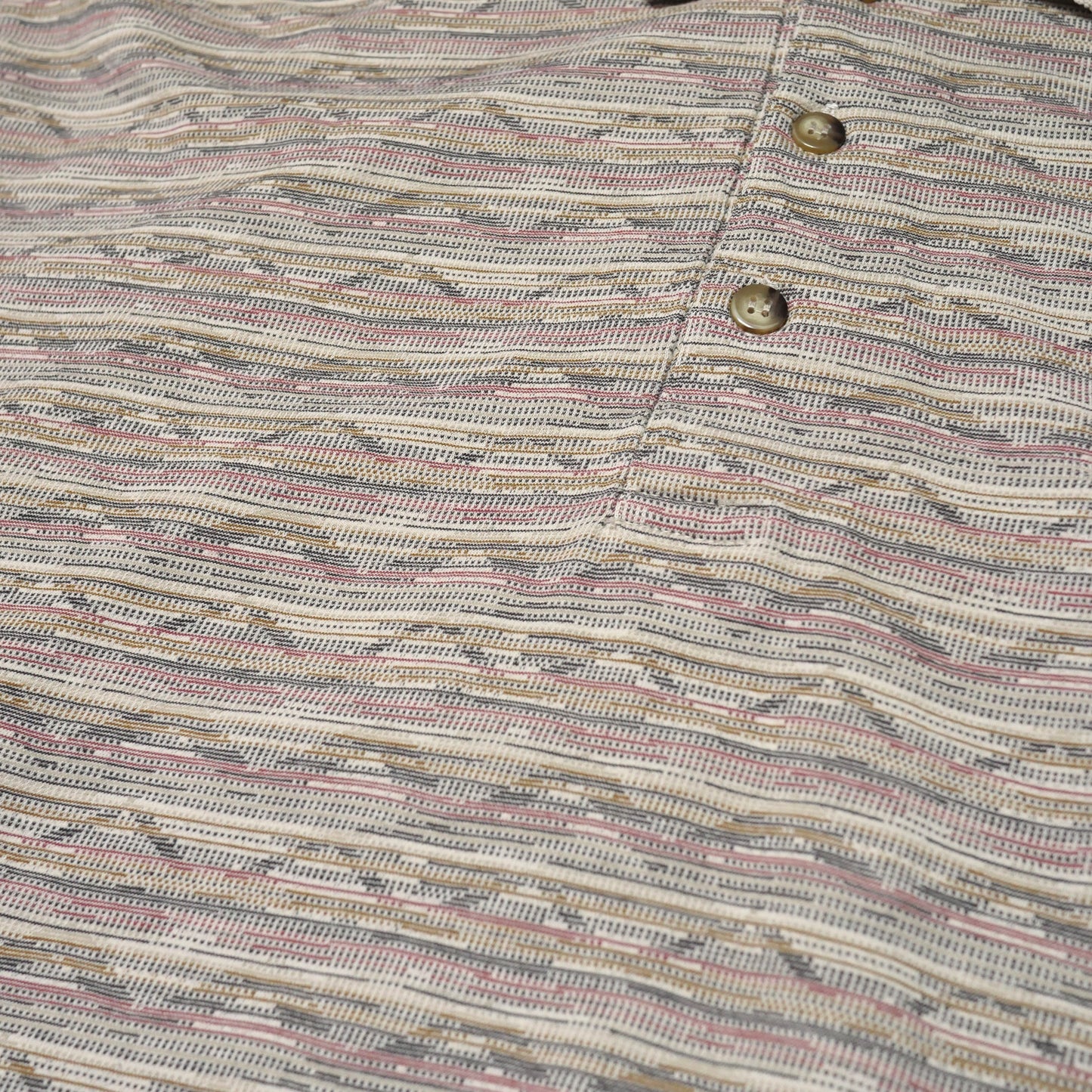Vintage Pattern Polo Shirt - Small