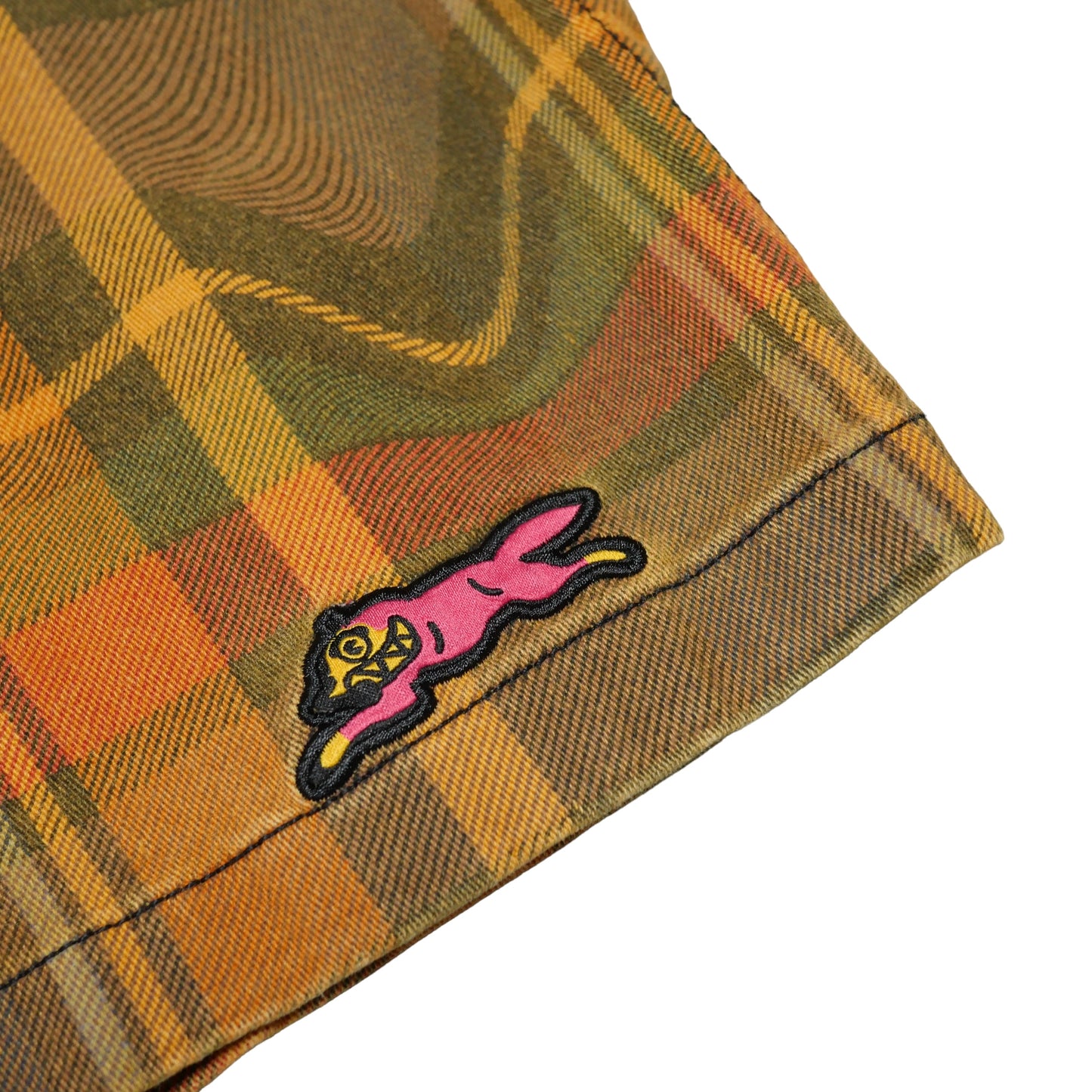Ice Cream BBC Plaid Drip Shorts -Small