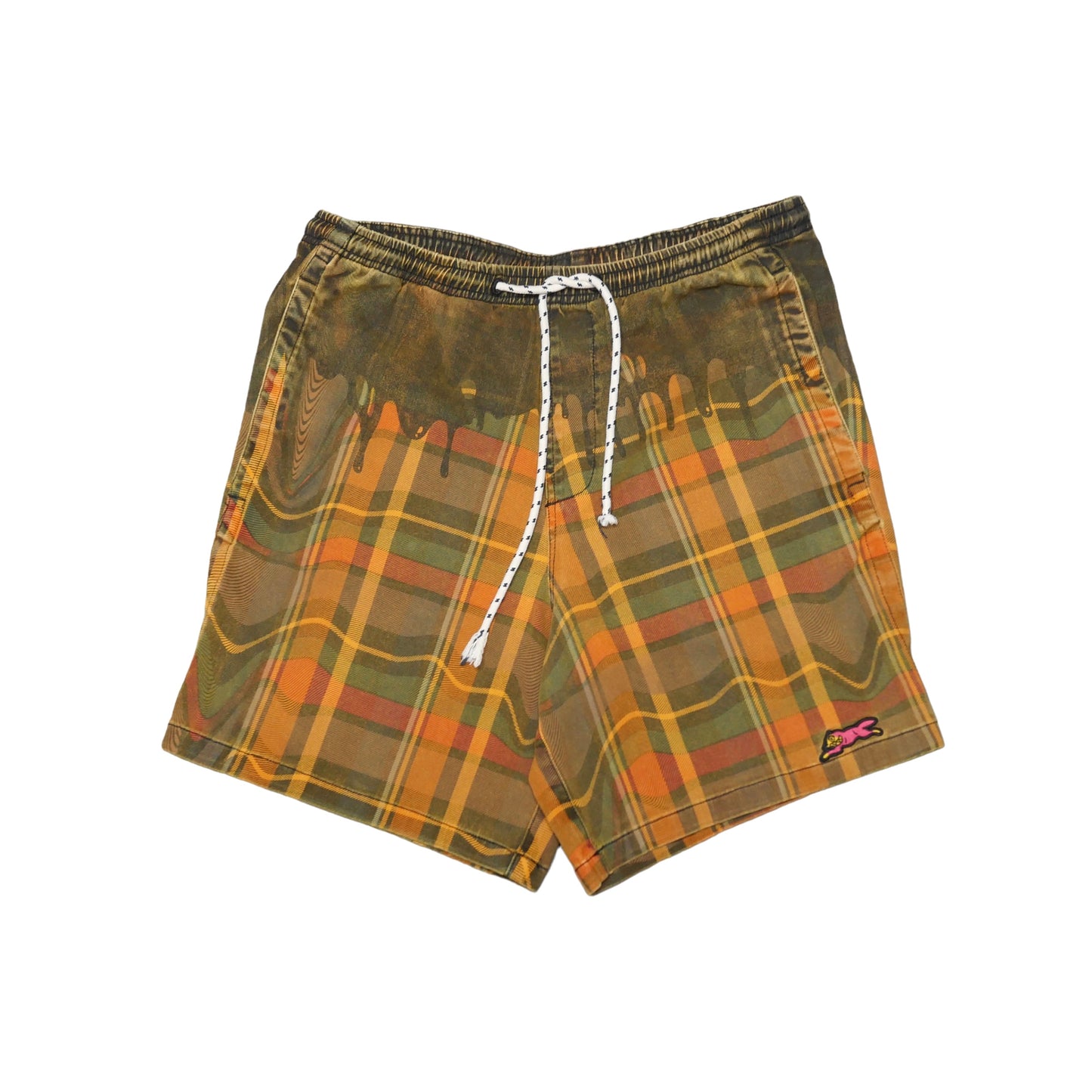 Ice Cream BBC Plaid Drip Shorts -Small