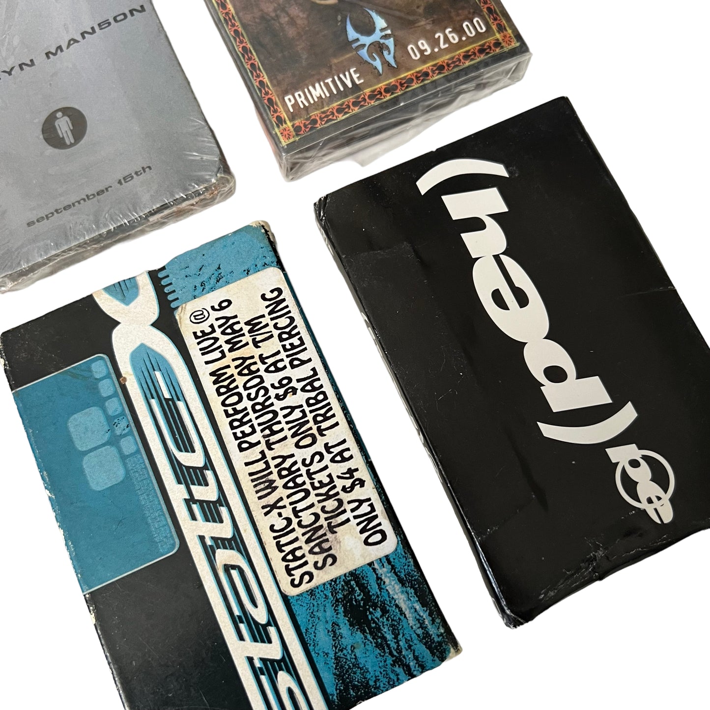 Bundle of 6 Rock Cassette Tape Samplers