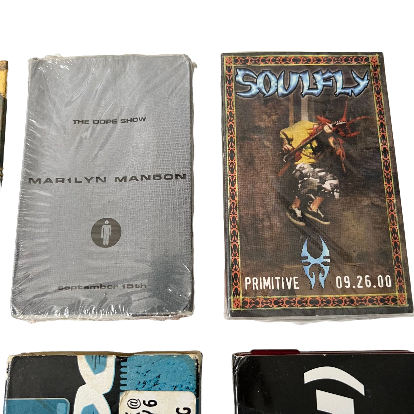 Bundle of 6 Rock Cassette Tape Samplers