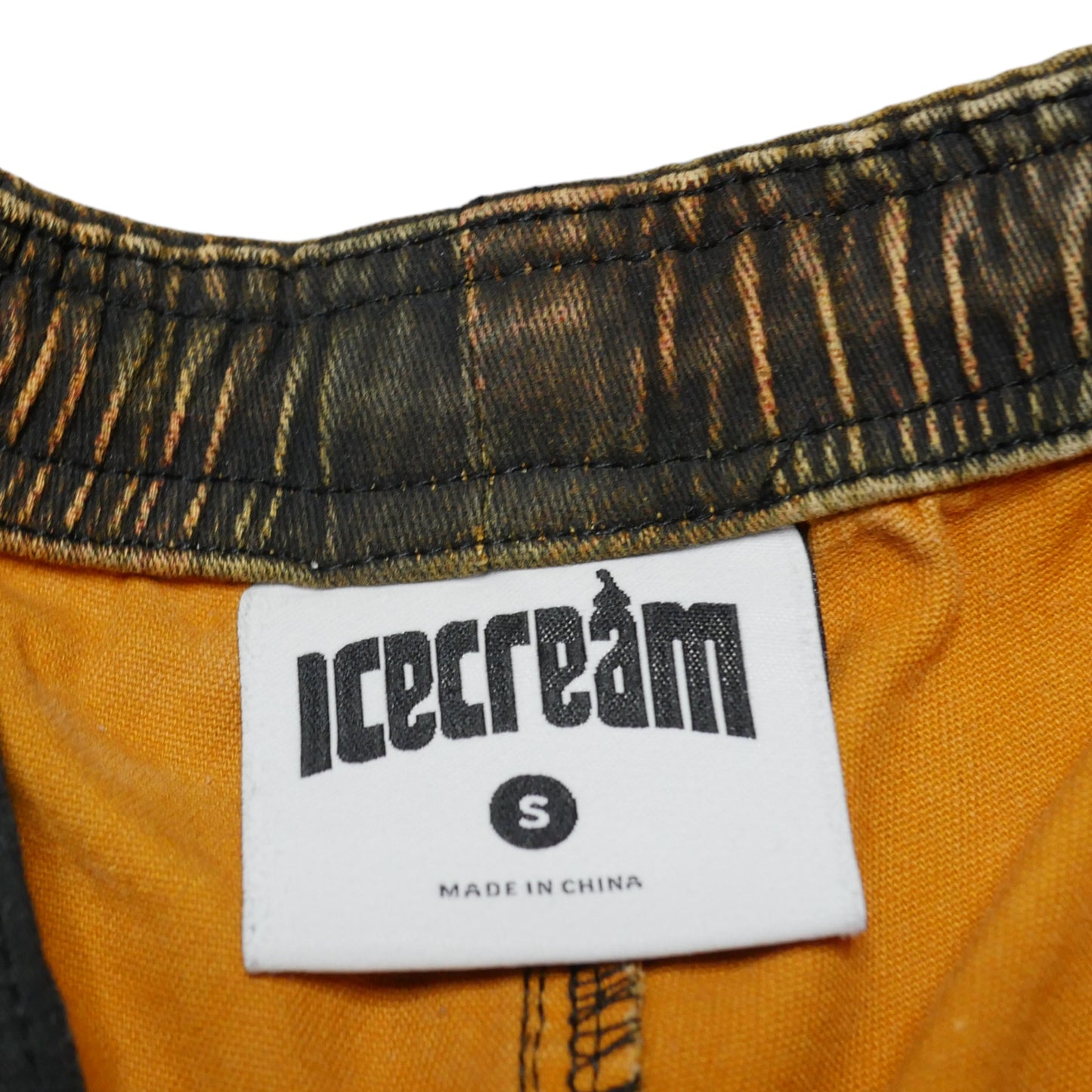 Ice Cream BBC Plaid Drip Shorts -Small