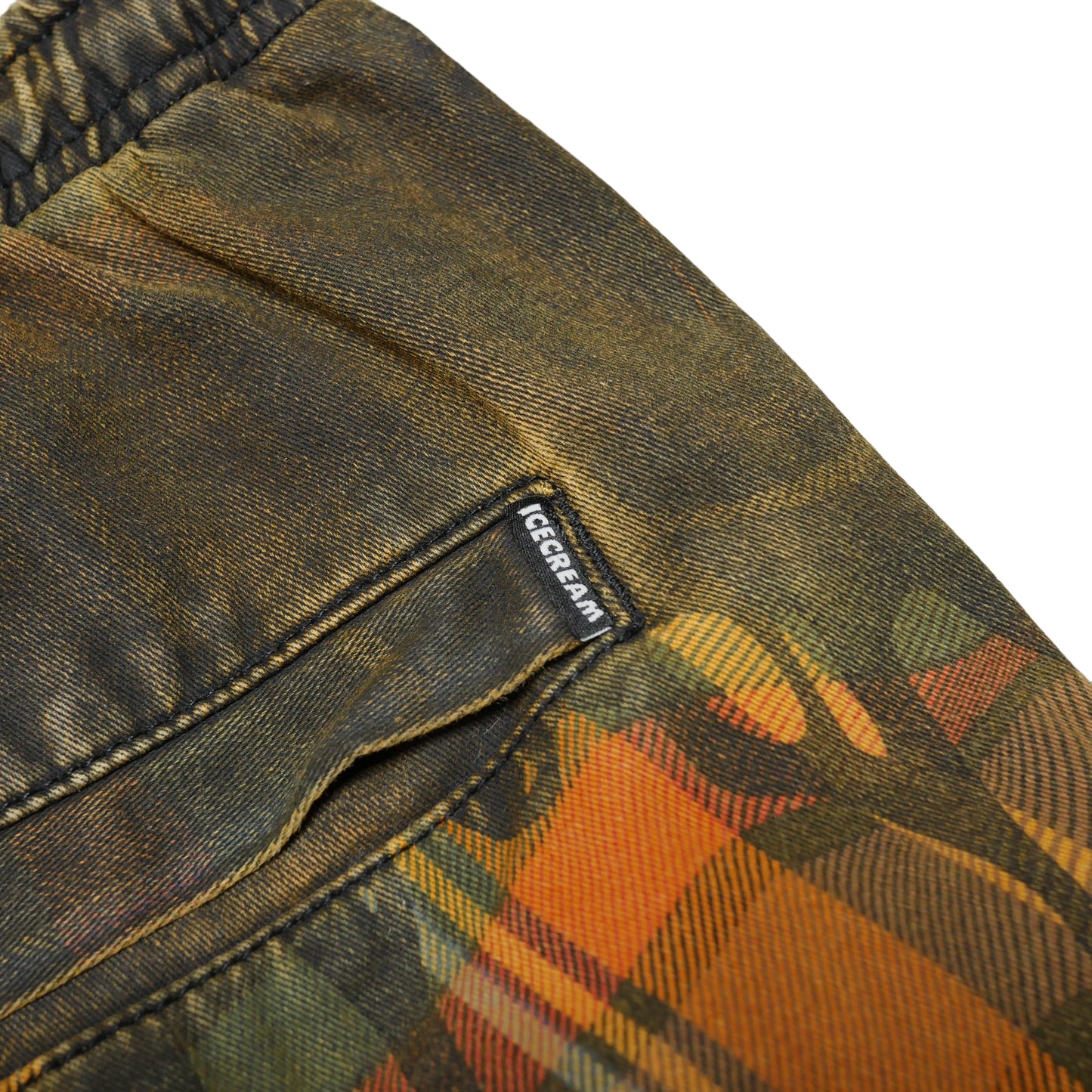 Ice Cream BBC Plaid Drip Shorts -Small