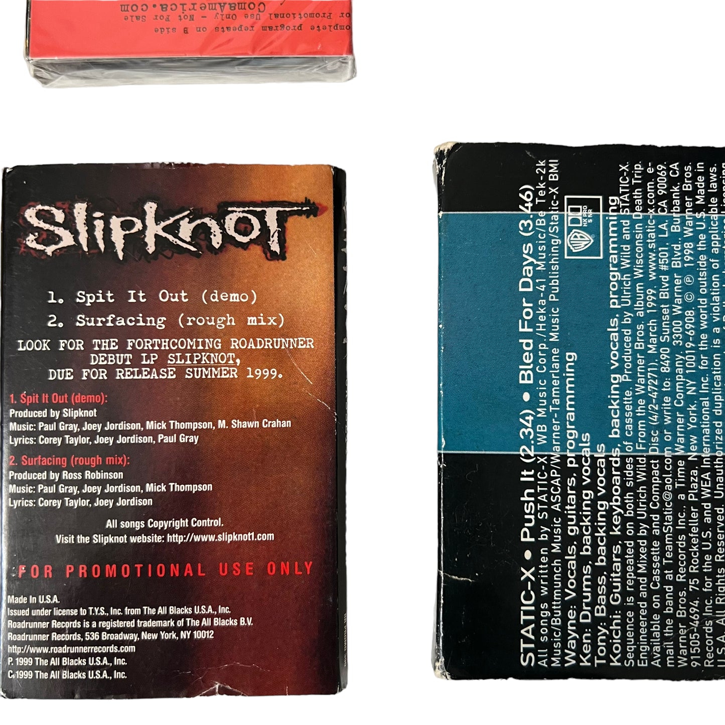 Bundle of 6 Rock Cassette Tape Samplers