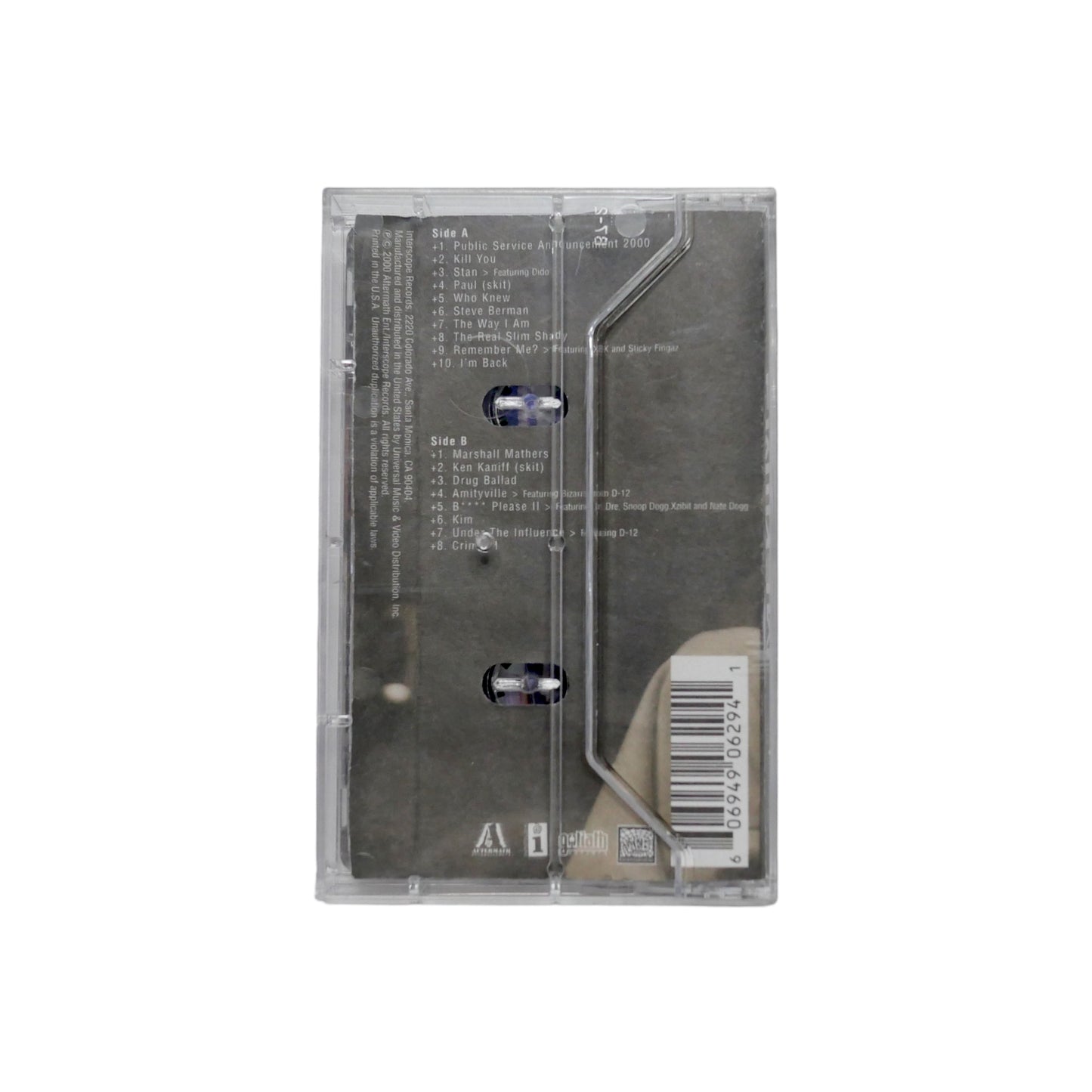 Eminem The Marshall Mathers LP Cassette