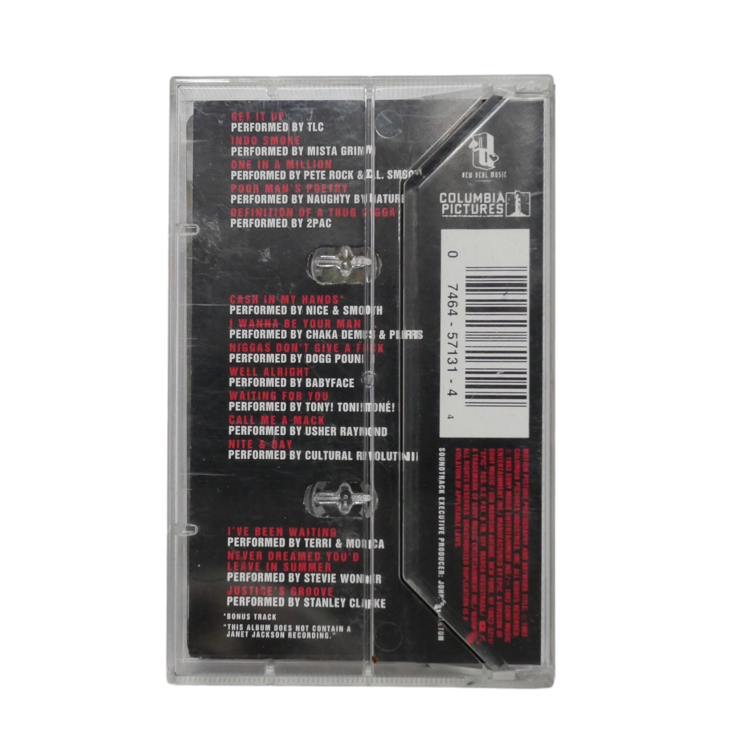 Poetic Justice Soundtrack Cassette