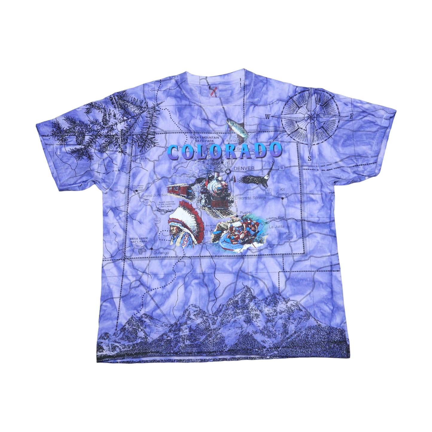 Colorado Map All Over Print Shirt - XXL