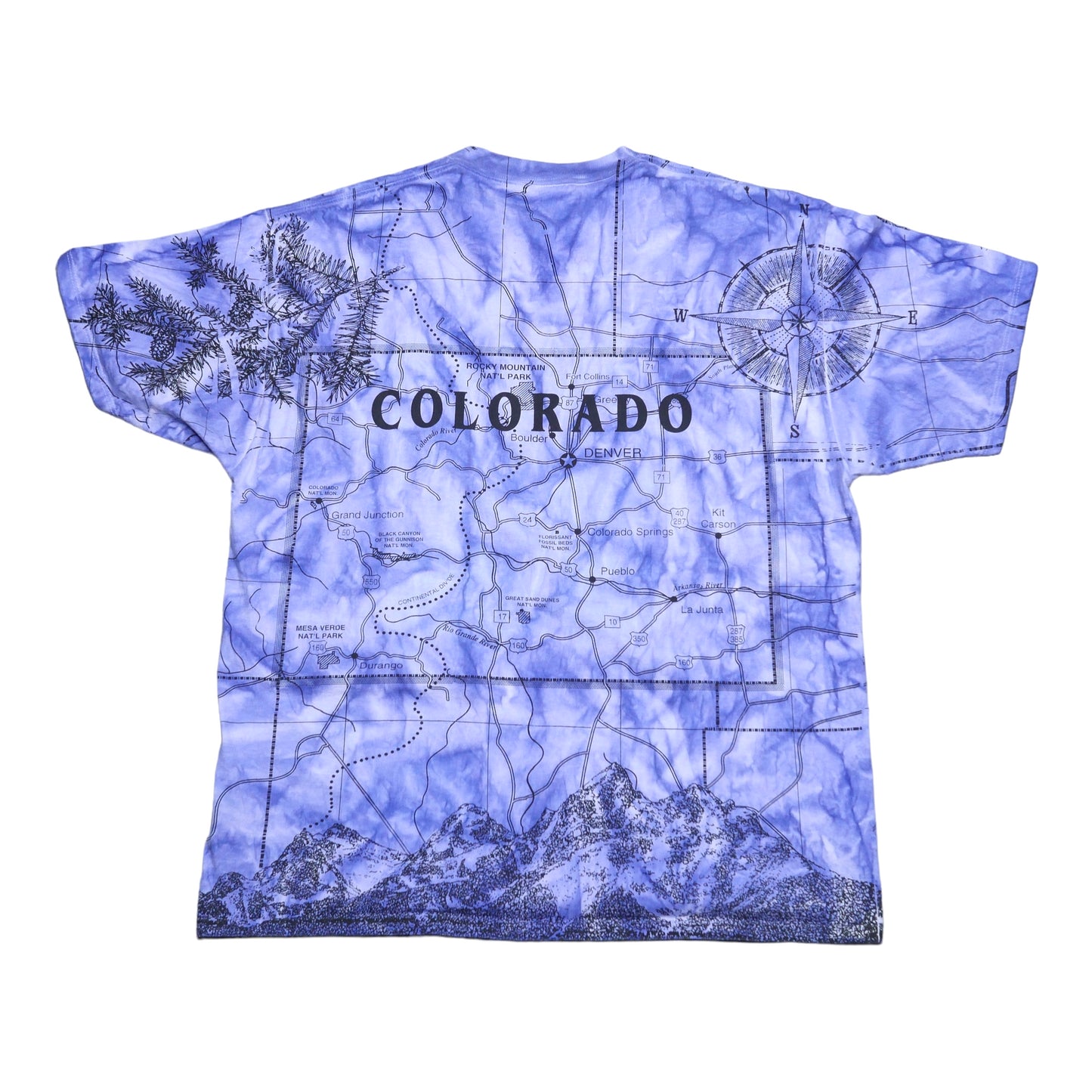 Colorado Map All Over Print Shirt - XXL