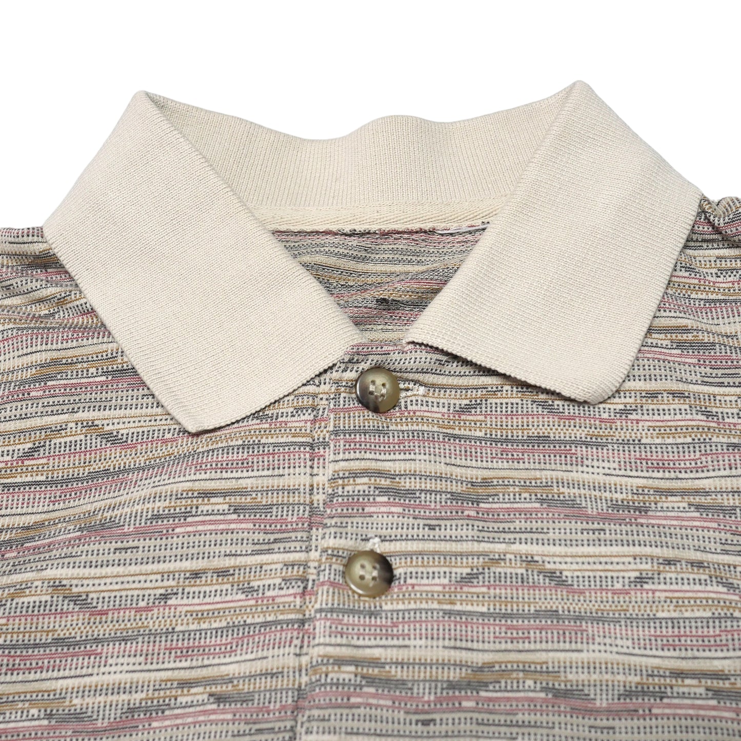 Vintage Pattern Polo Shirt - Small