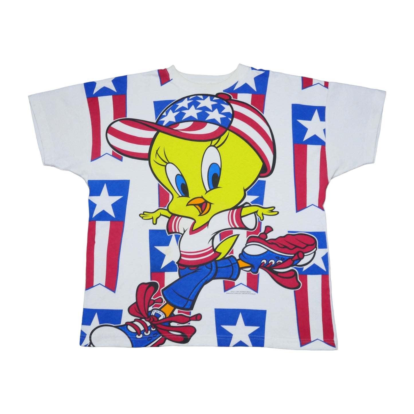 Tweety Bird Looney Tunes USA Patriotic Shirt - Large