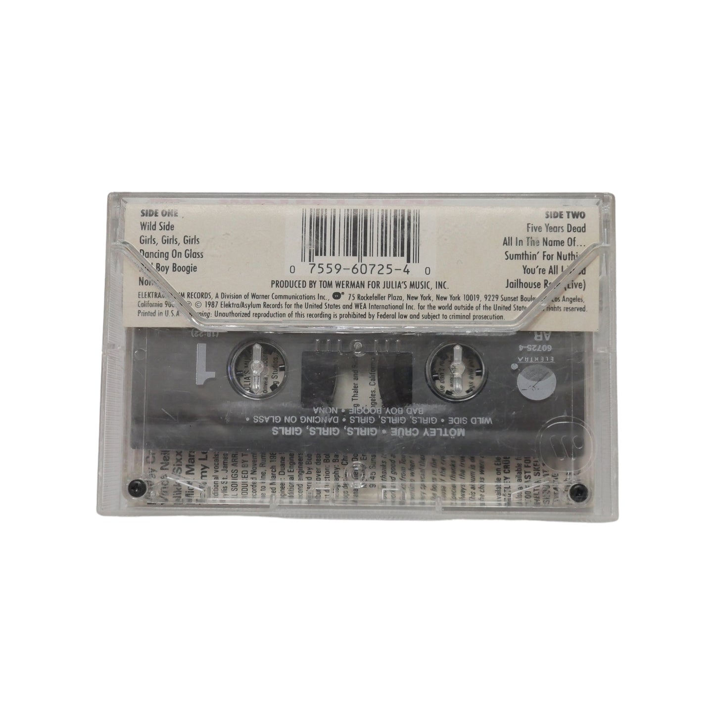 Motley Crue 'GIrls GIrls Girls' Cassette