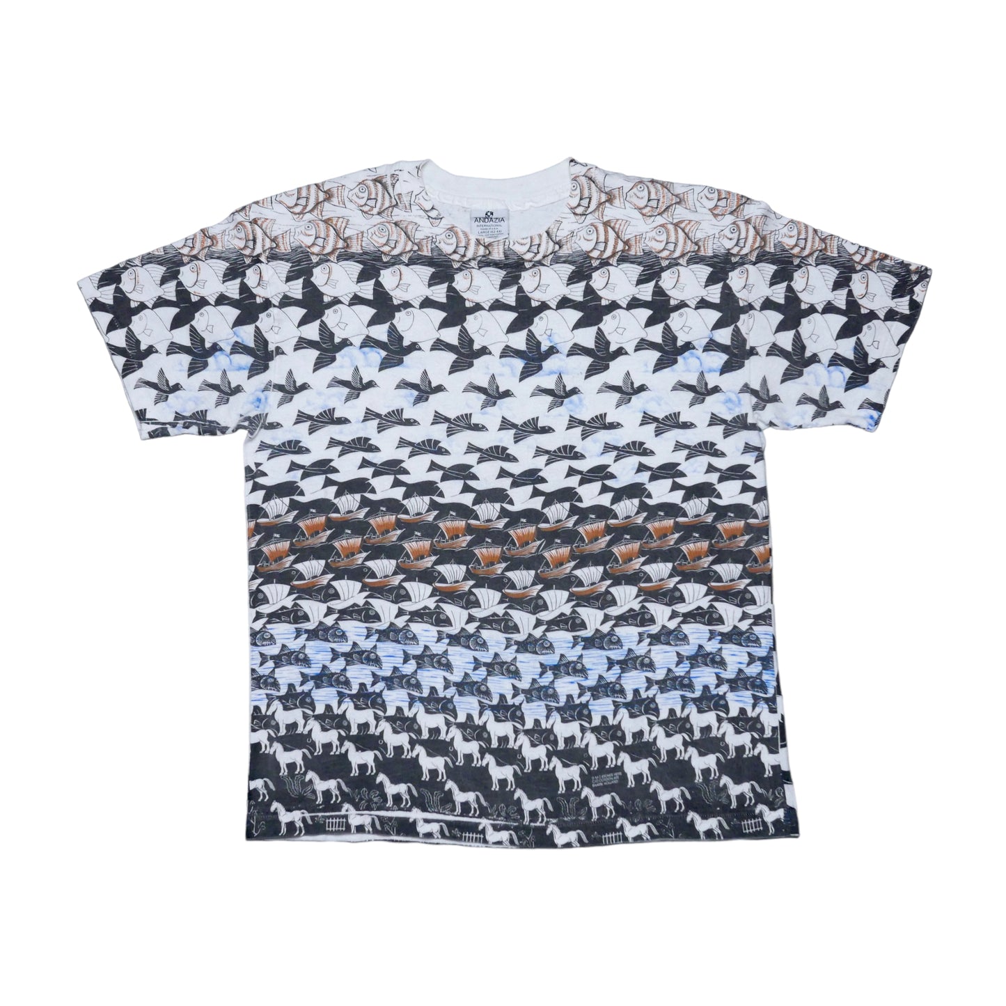 MC Escher All Over Print Shirt - Large