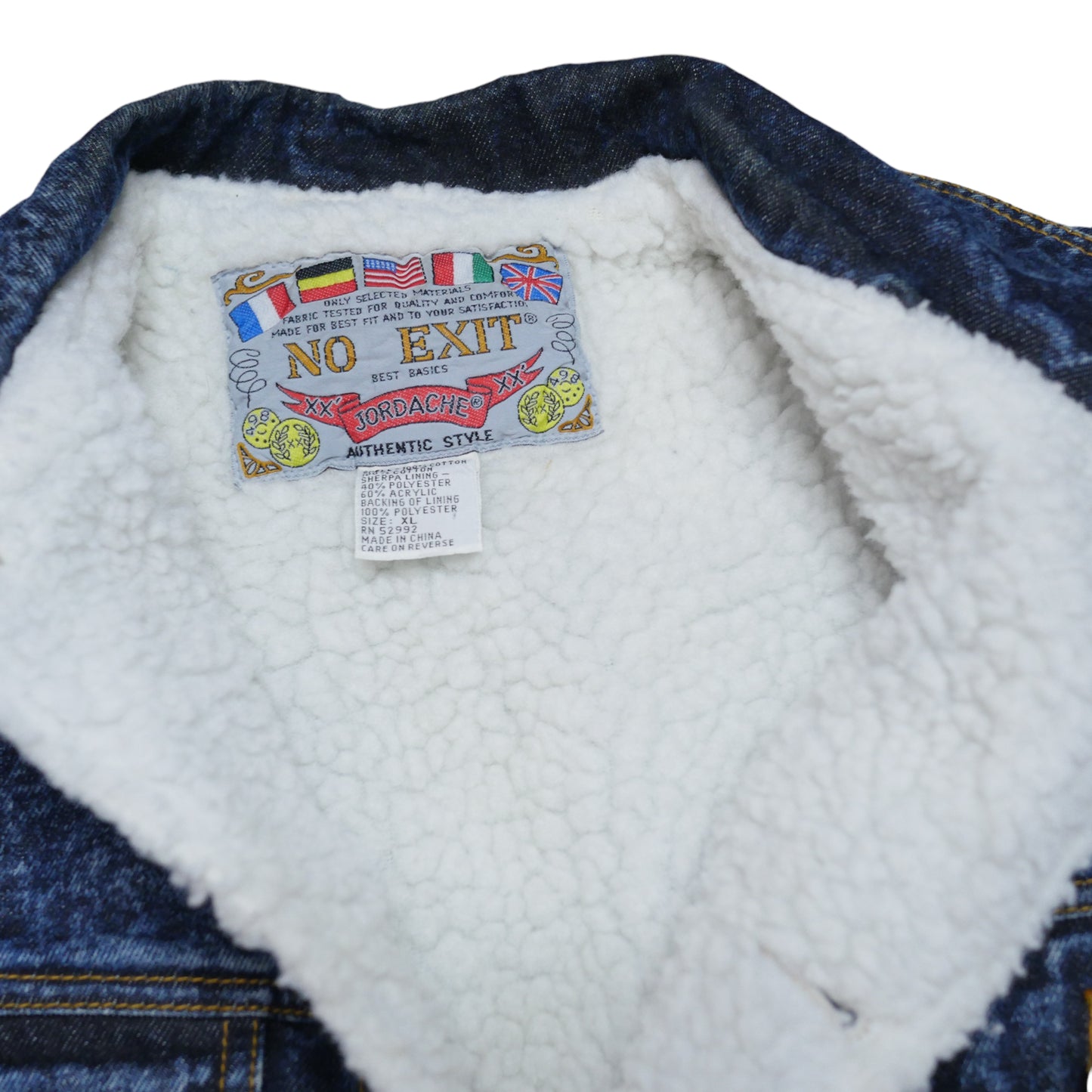 Jordache Denim Sherpa Vest - XL