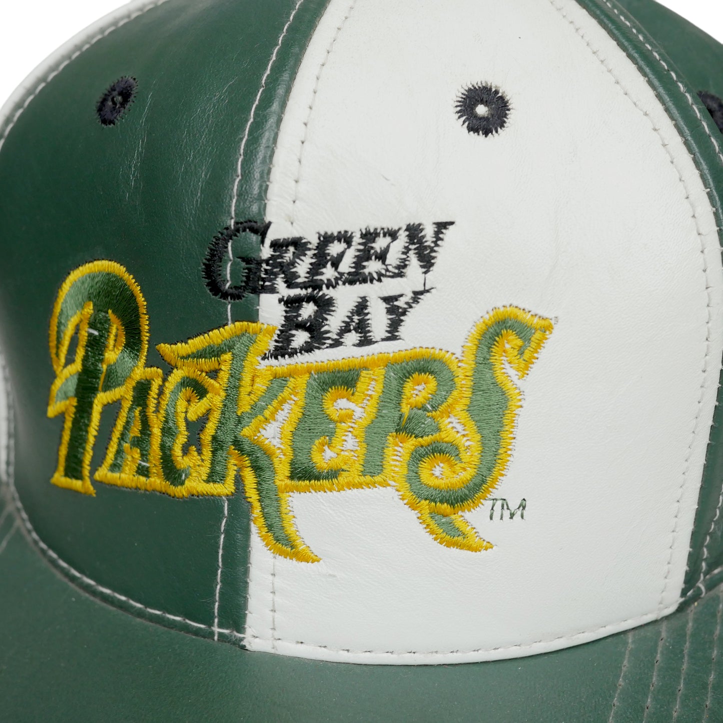 Greenbay Packers Leather Snapback Hat