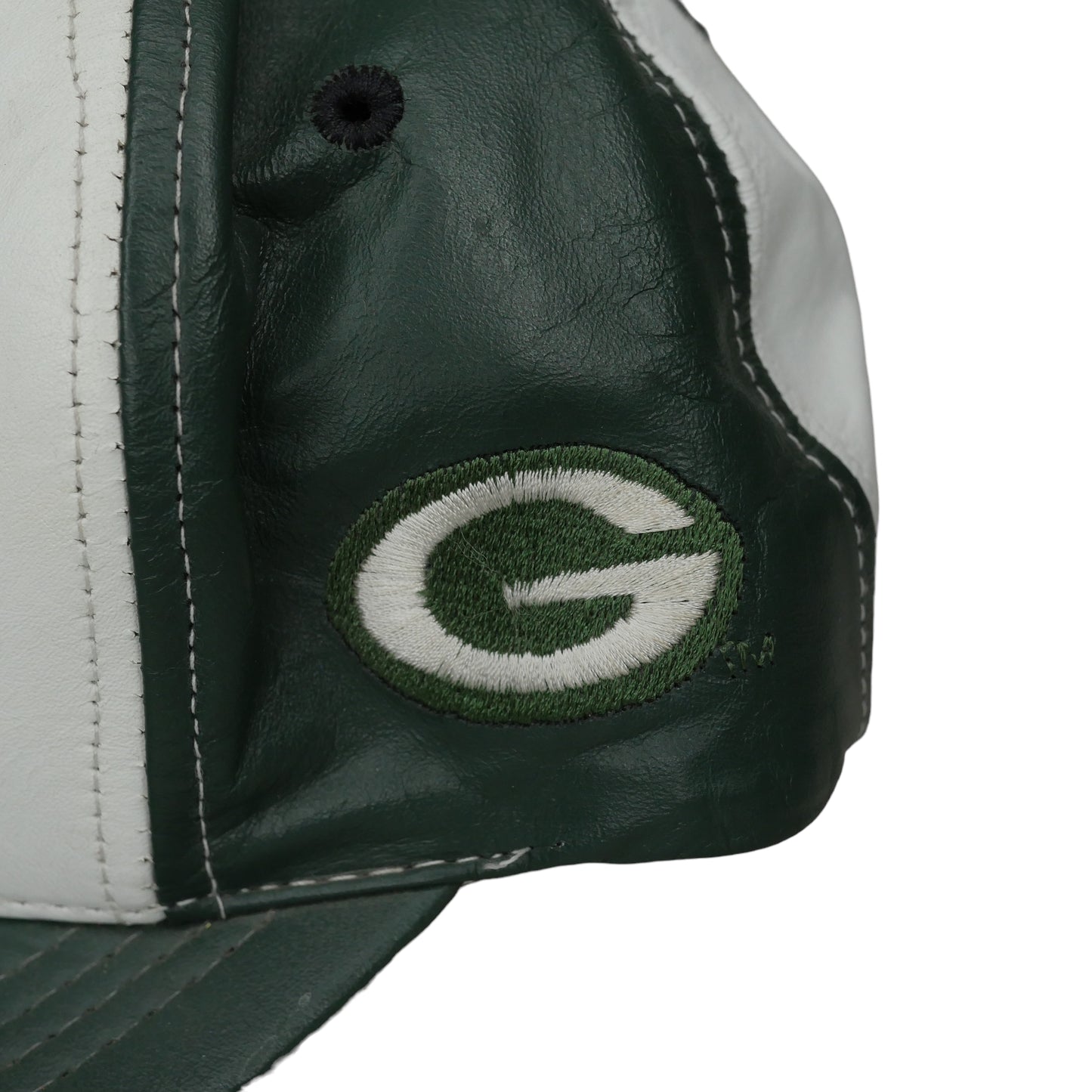 Greenbay Packers Leather Snapback Hat