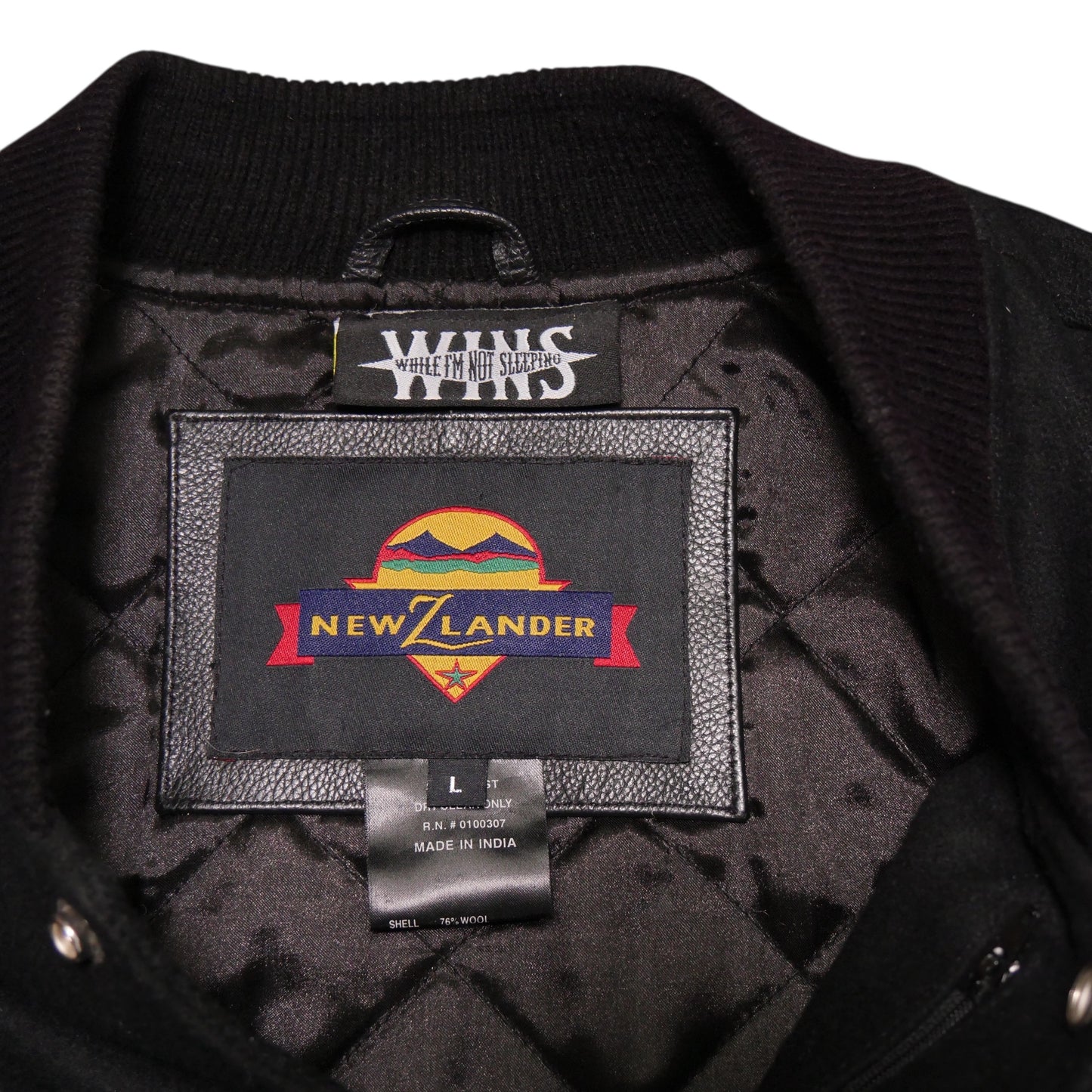 WINS 24 Hours Varsity Jacket - Black - Large