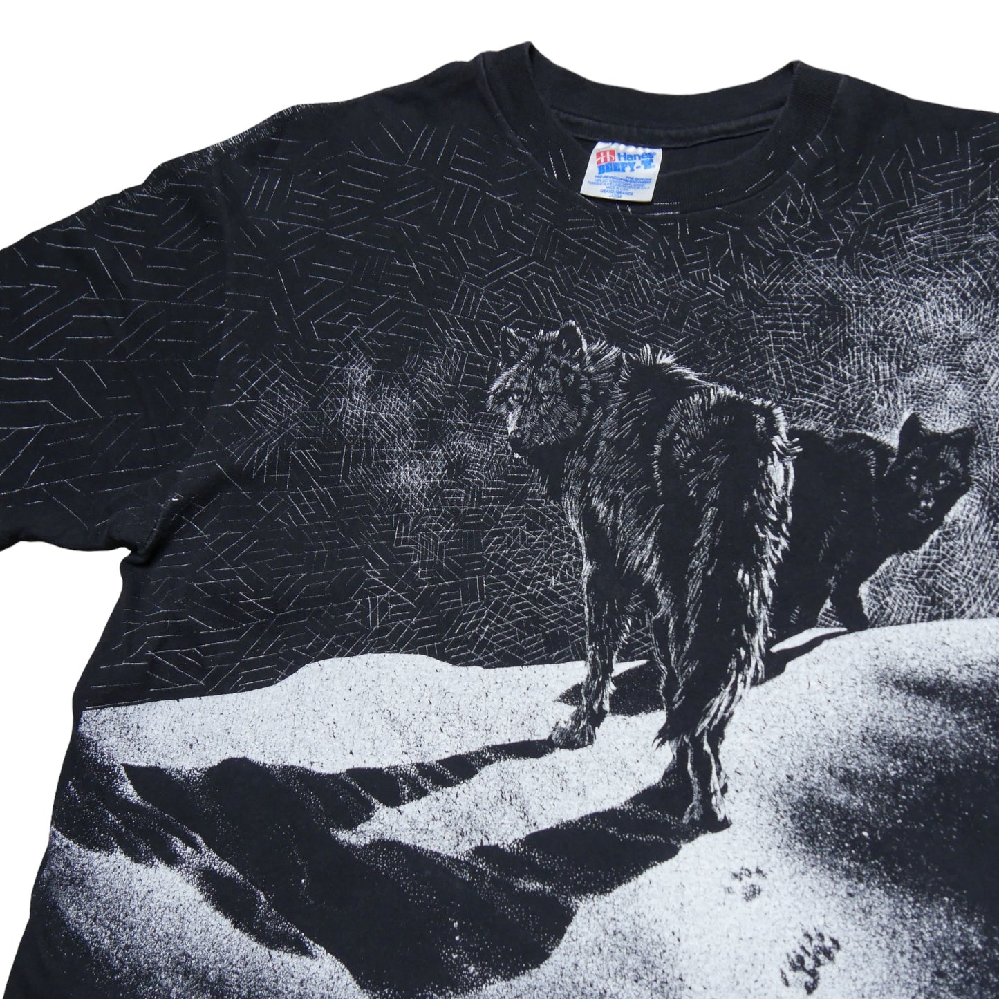 Wolf All Over Print Harlequin NG Shirt  - Large