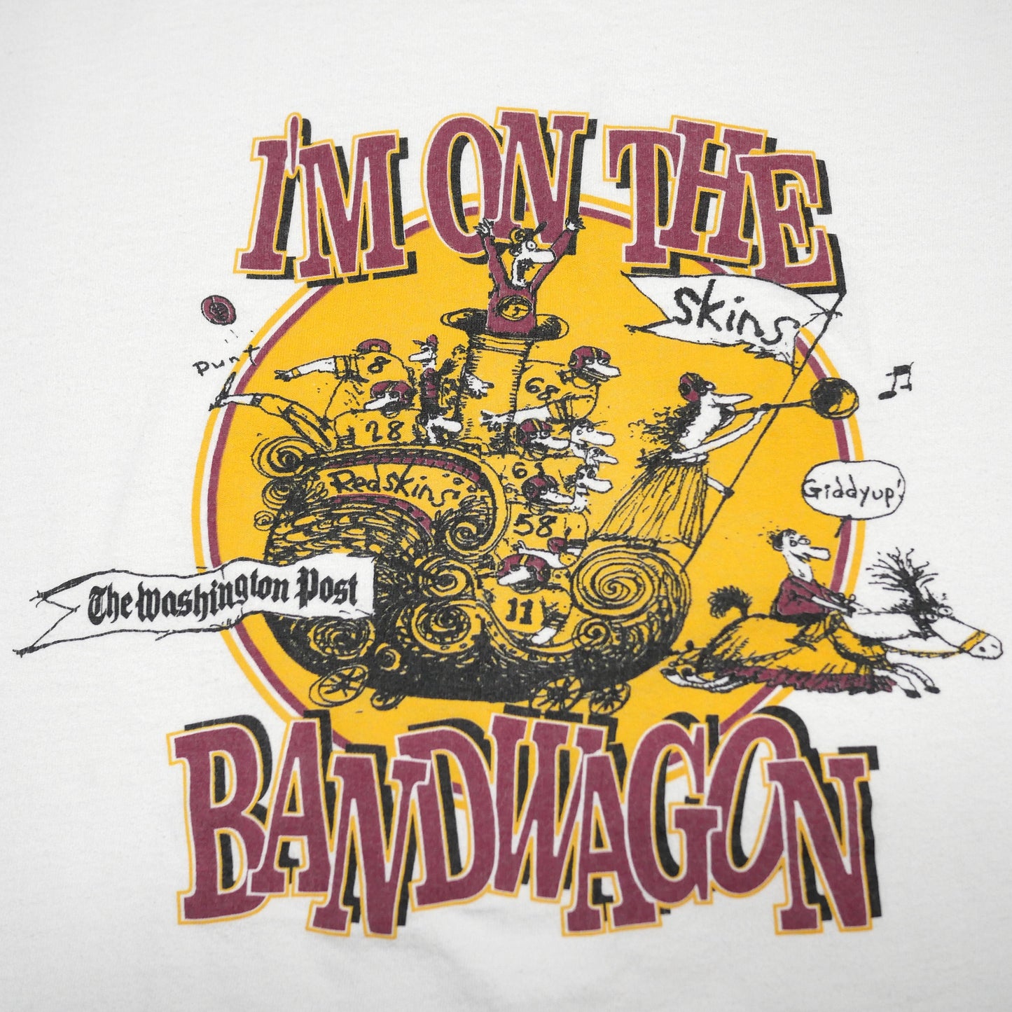 Washington Reskins Bandwagon Shirt - XL