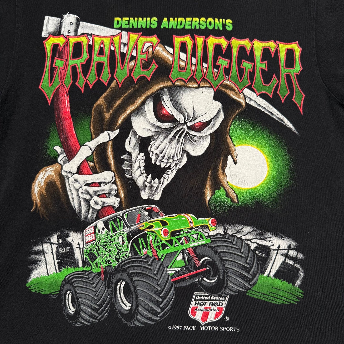 Dennis Andersons Grave Digger Shirt - Medium