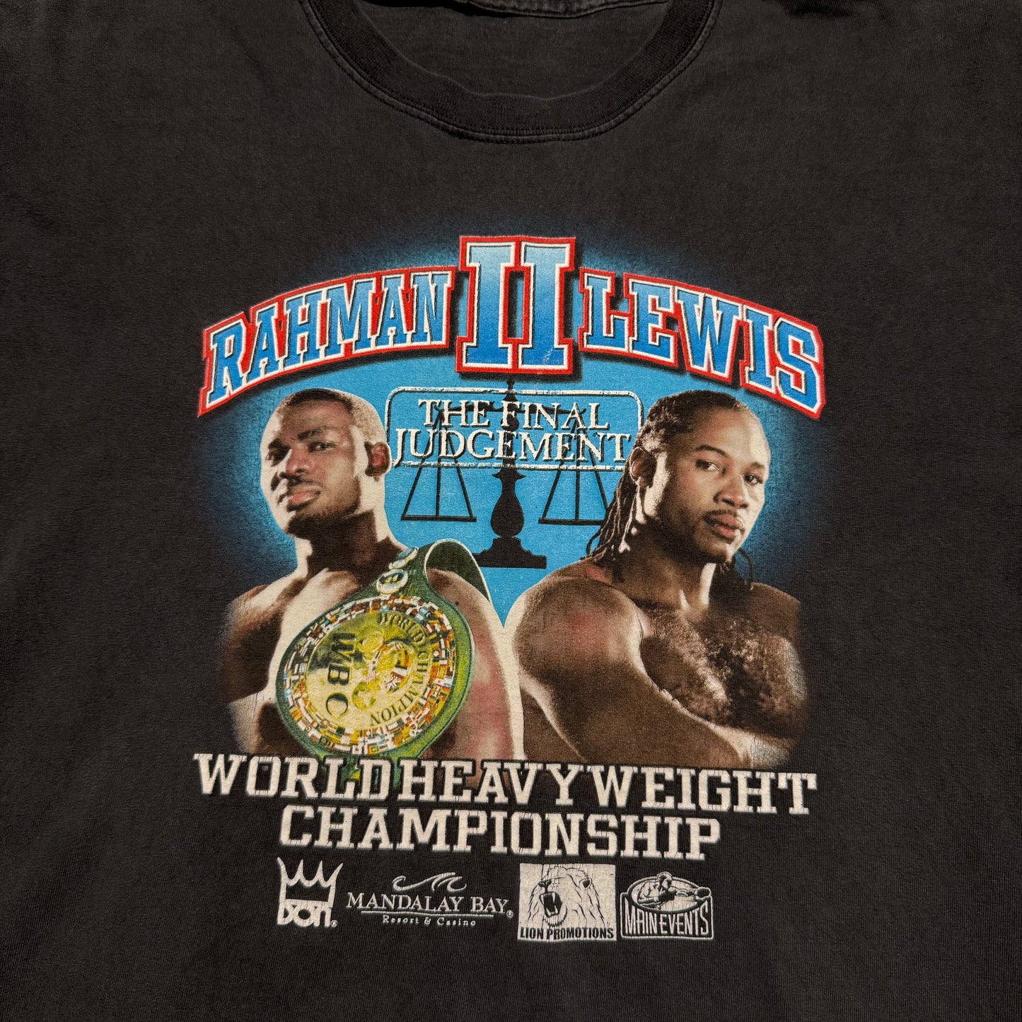 Rahman vs Lennox Lewis 2 Final Judgement Championship Shirt