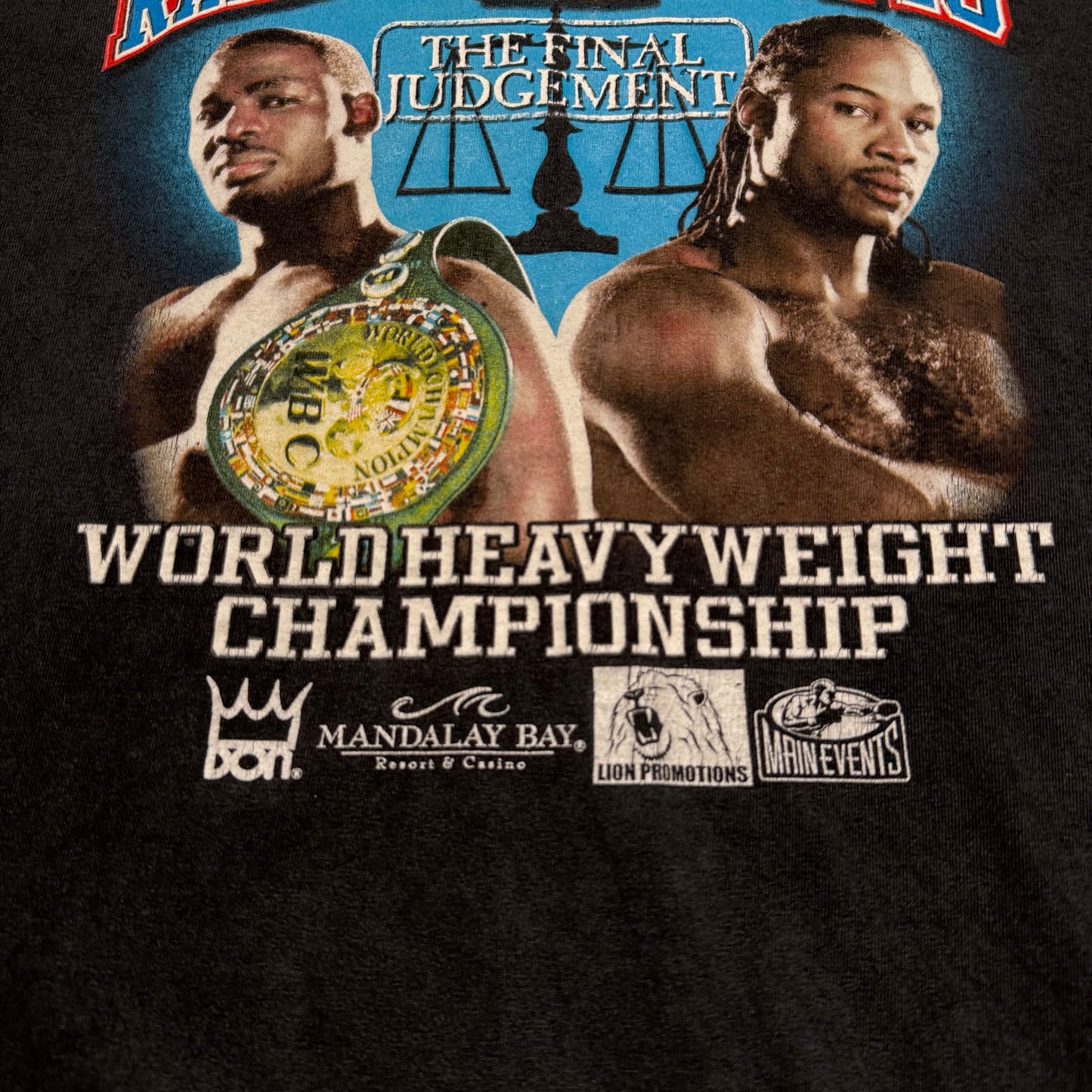 Rahman vs Lennox Lewis 2 Final Judgement Championship Shirt