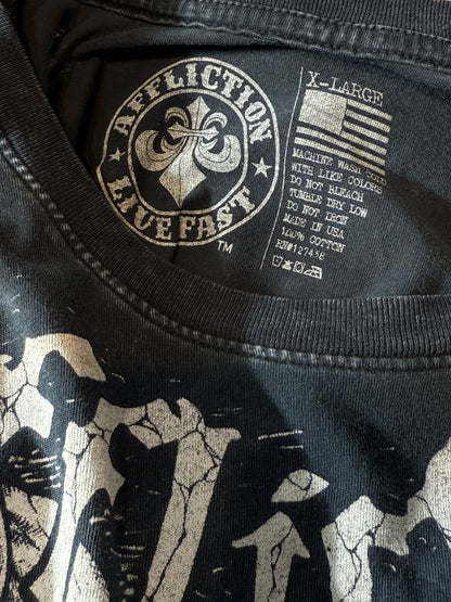 Affliction Skull Wings Shirt - XL