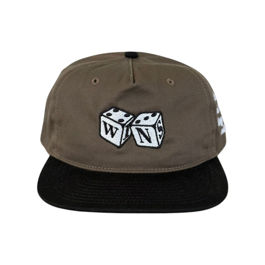 WINS DIce Snapback - Brown/Black