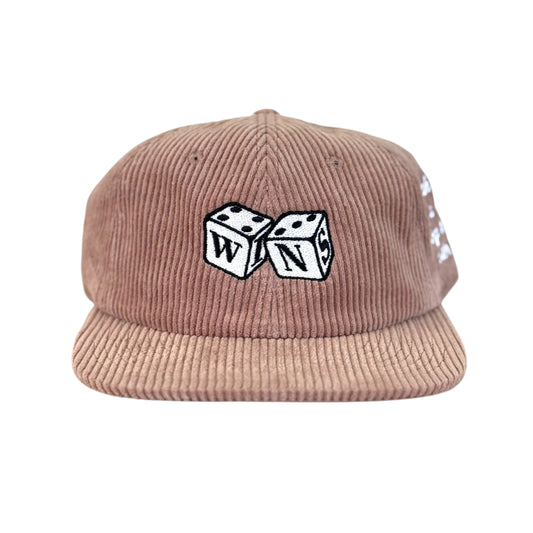 WINS Dice Cord Snapback - Hazy Pink