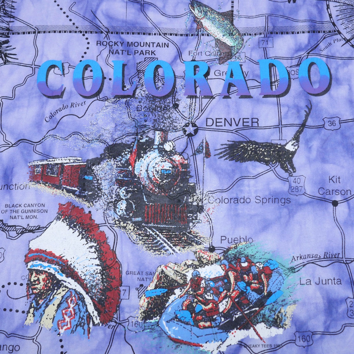 Colorado Map All Over Print Shirt - XXL