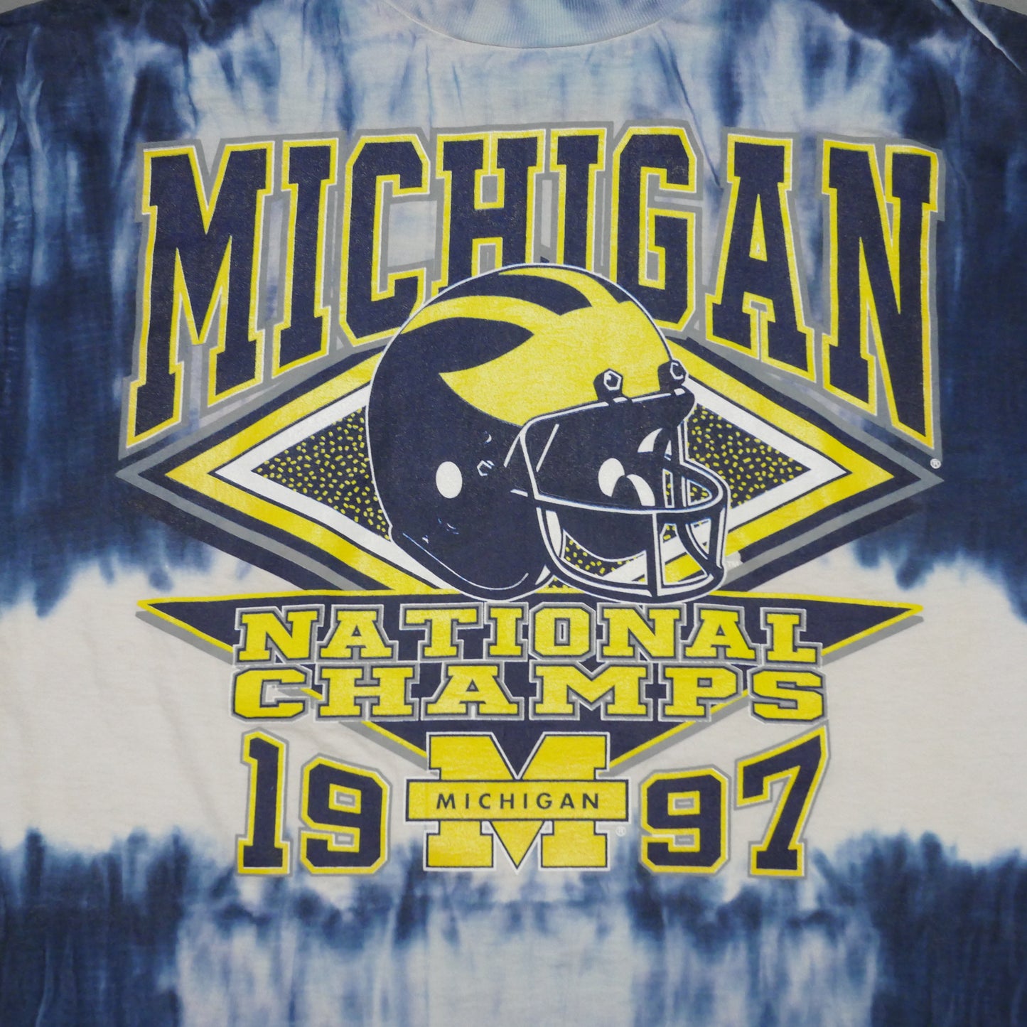 Michigan National Champs 1997 Tie Dye Shirt - Large