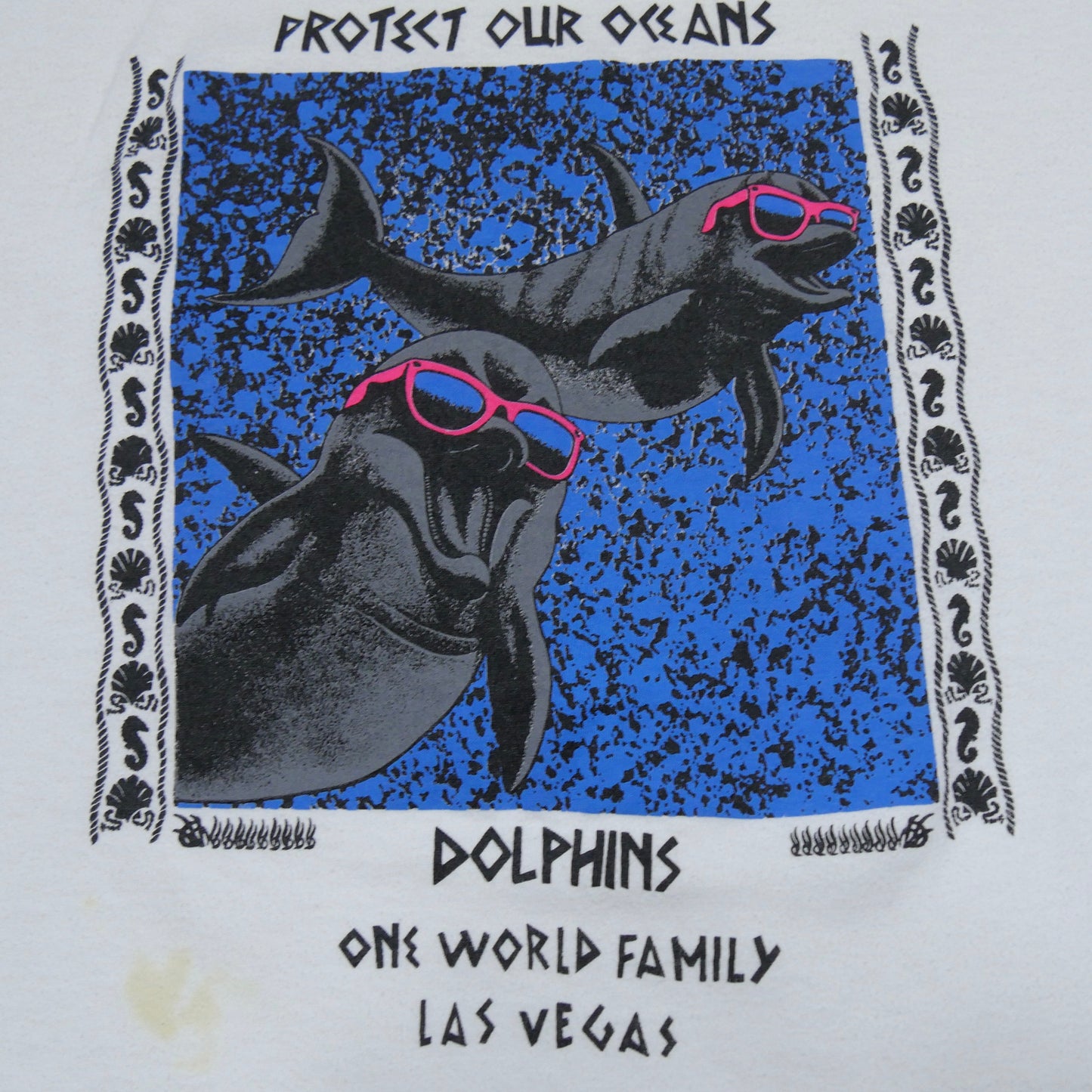Protect Our Oceans Dolphins Sunglasses Las Vegas Shirt - Large