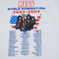 Kiss Kick ‘Em In the Teeth 03-04 Tour Shirt - XL