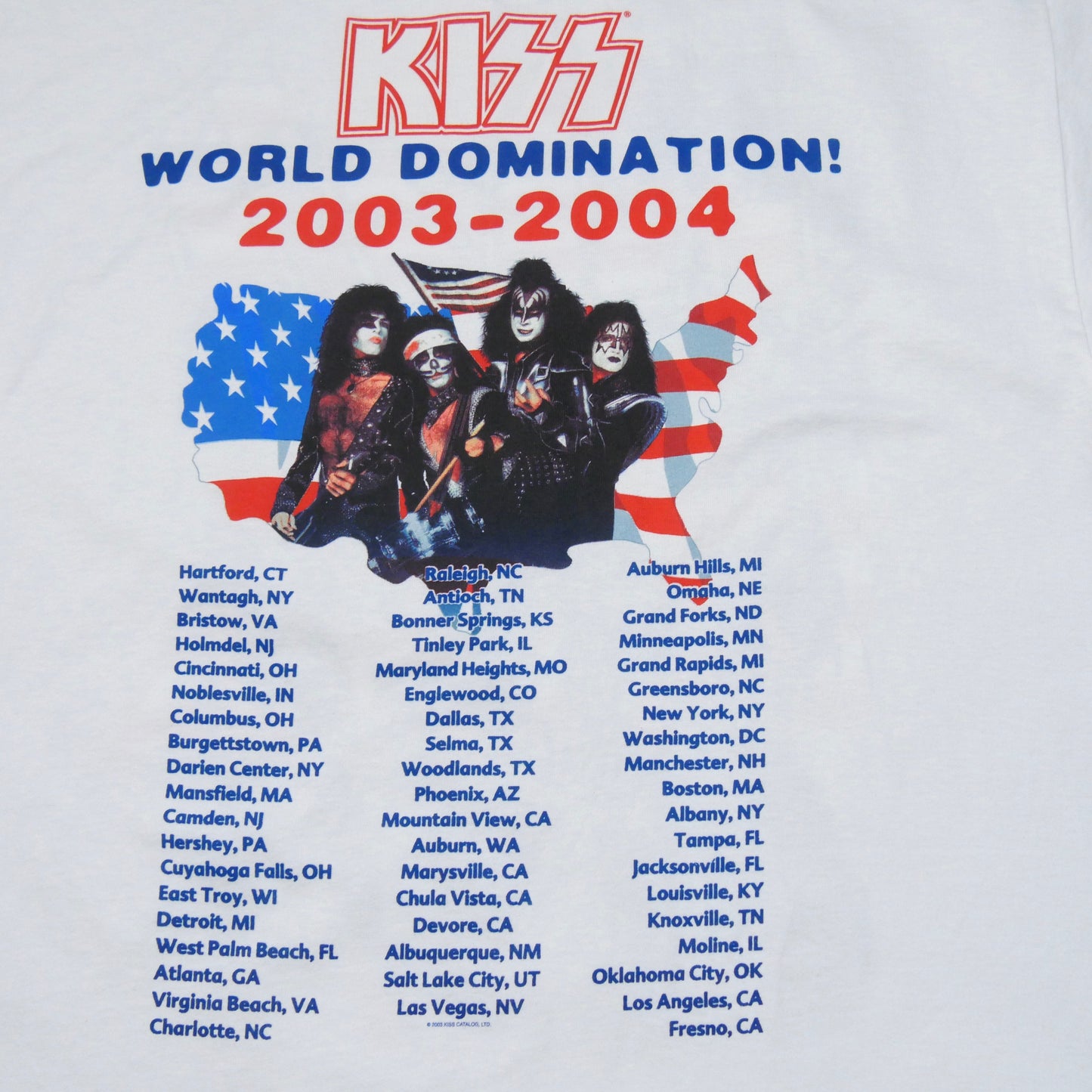 Kiss Kick ‘Em In the Teeth 03-04 Tour Shirt - XL