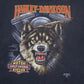 Harley Davidson Wolf 3-D Emblem Shirt - XL