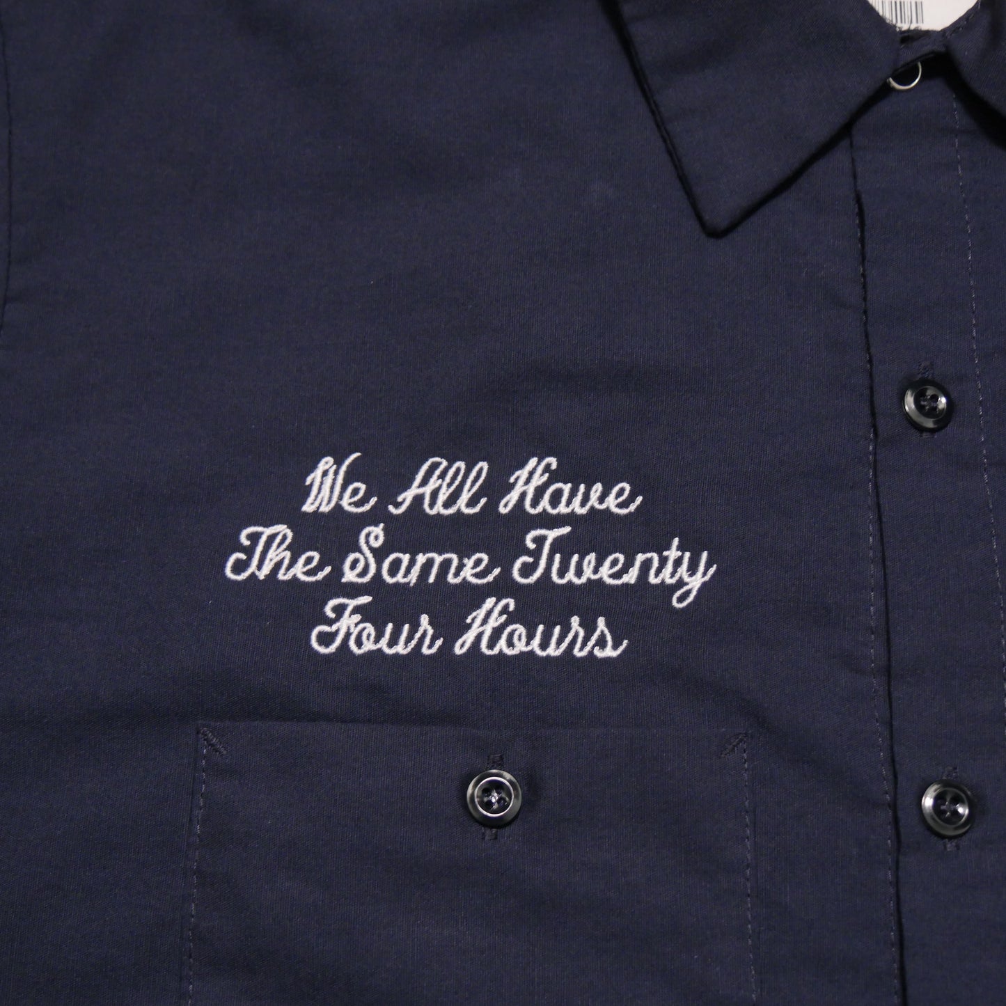 WINS 24 Hours Dickies Work Shirt - Navy - Large