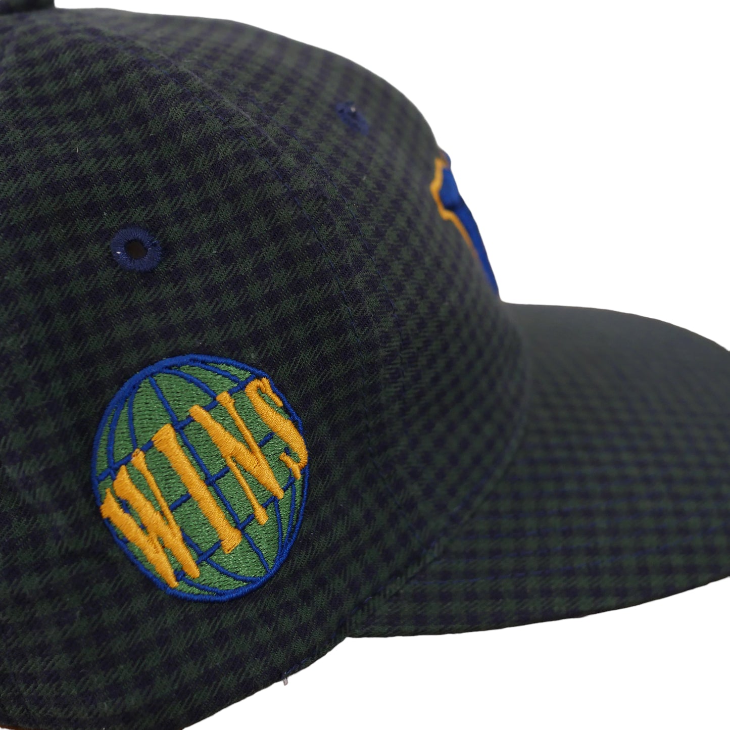 WINS University Plaid Strapback