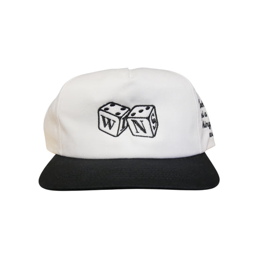 WINS DIce Snapback -  White/Black