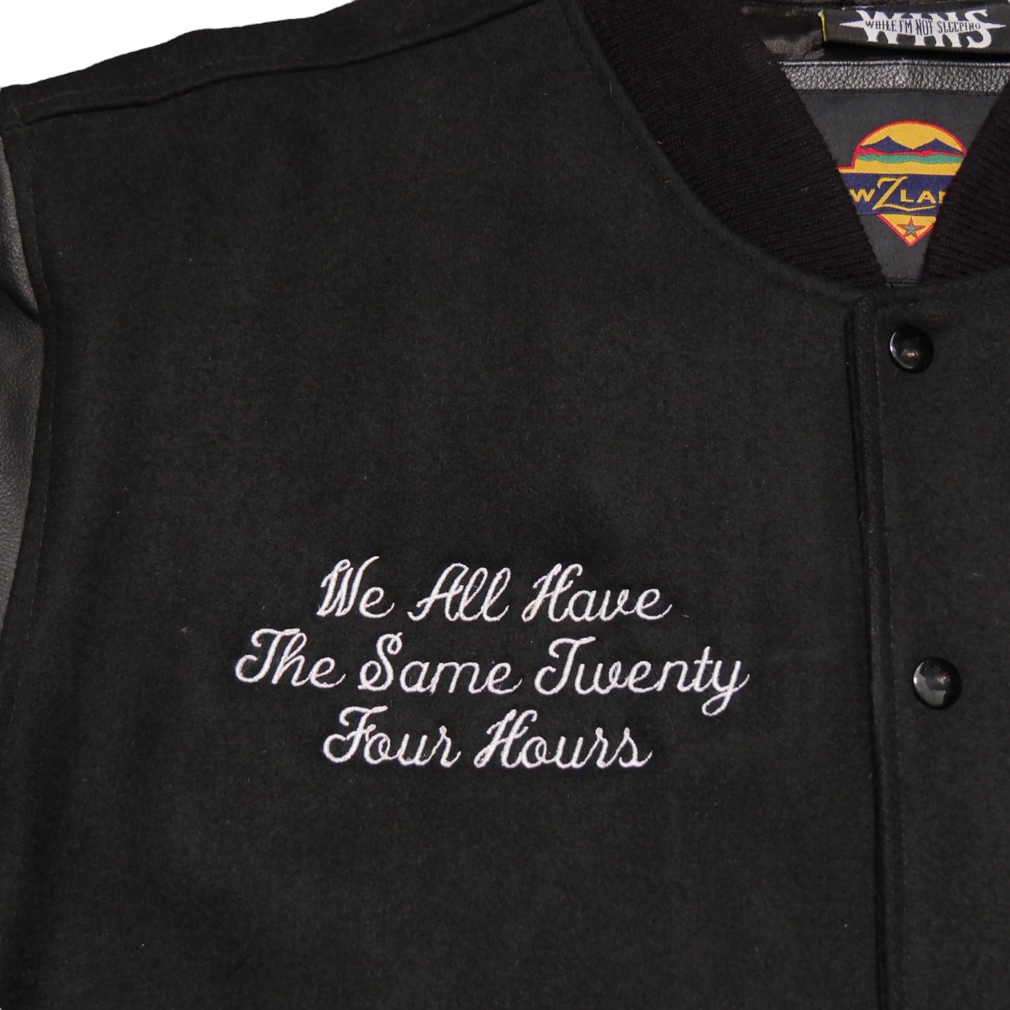 WINS 24 Hours Varsity Jacket - Black - Large