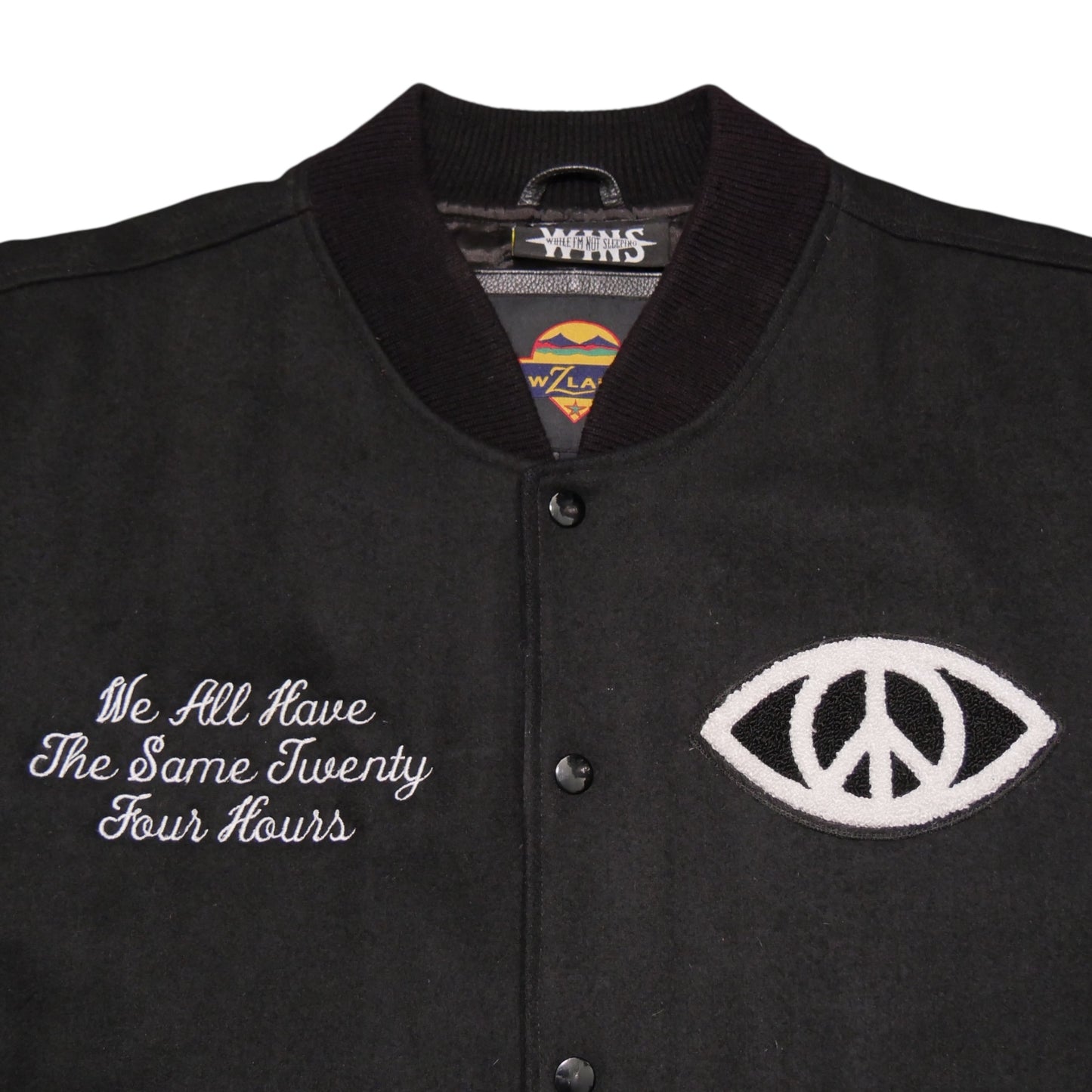 WINS 24 Hours Varsity Jacket - Black - Large