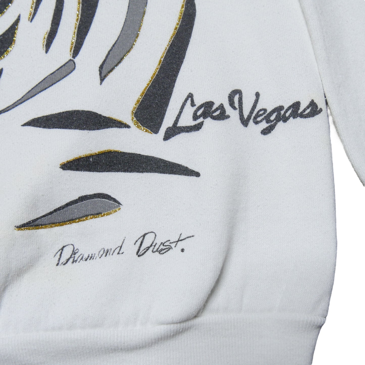 Zebra Las Vegas Diamond Dust Crewneck Sweatshirt  - Medium