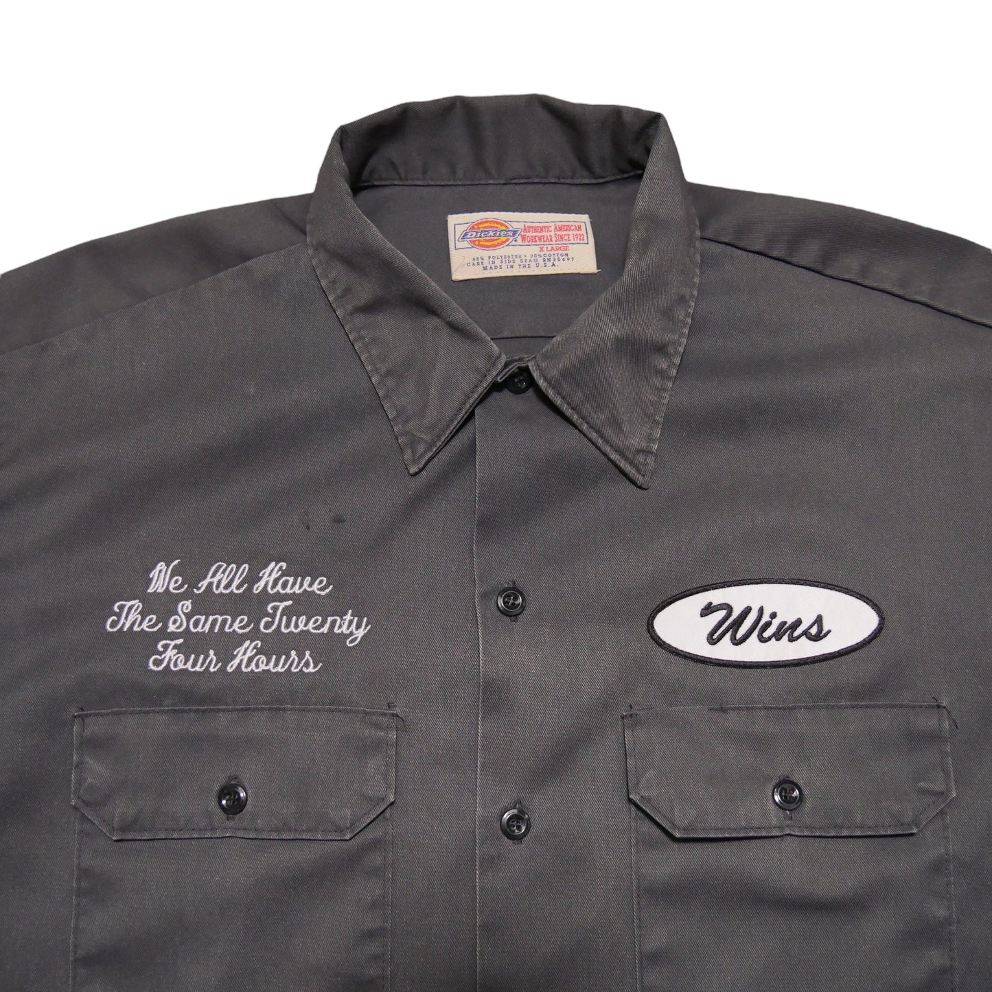 WINS 24 Hours Dickies Work Shirt - Gray - XL