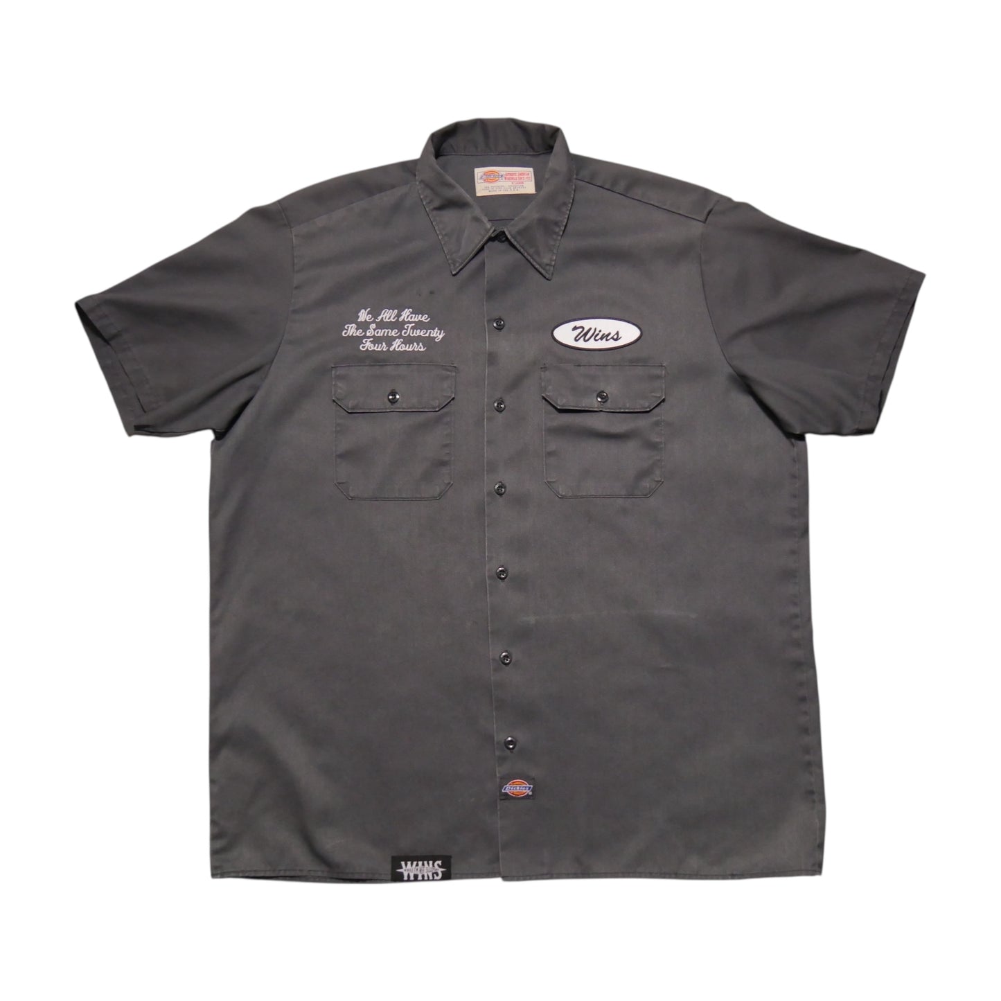WINS 24 Hours Dickies Work Shirt - Gray - XL