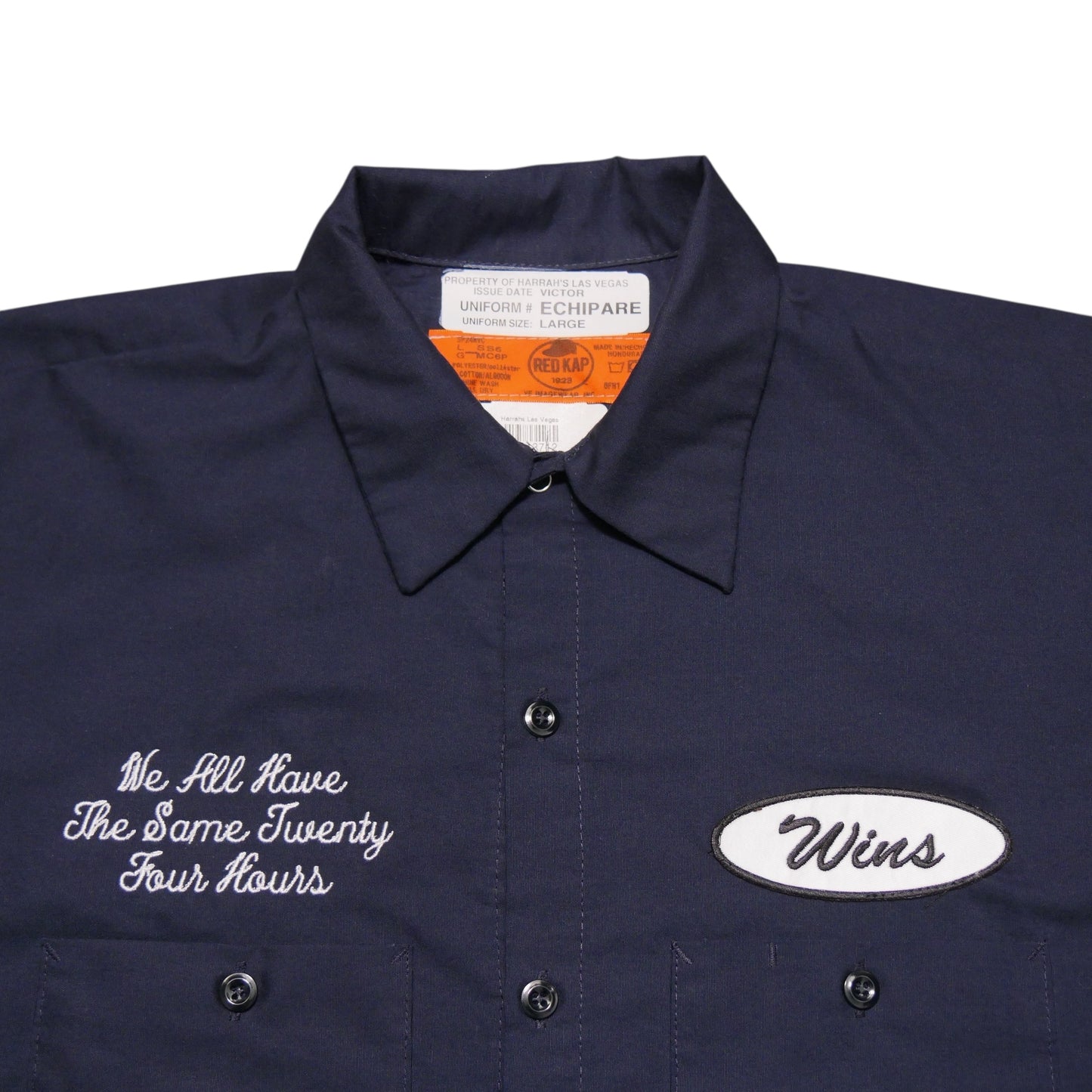 WINS 24 Hours Dickies Work Shirt - Navy - Large