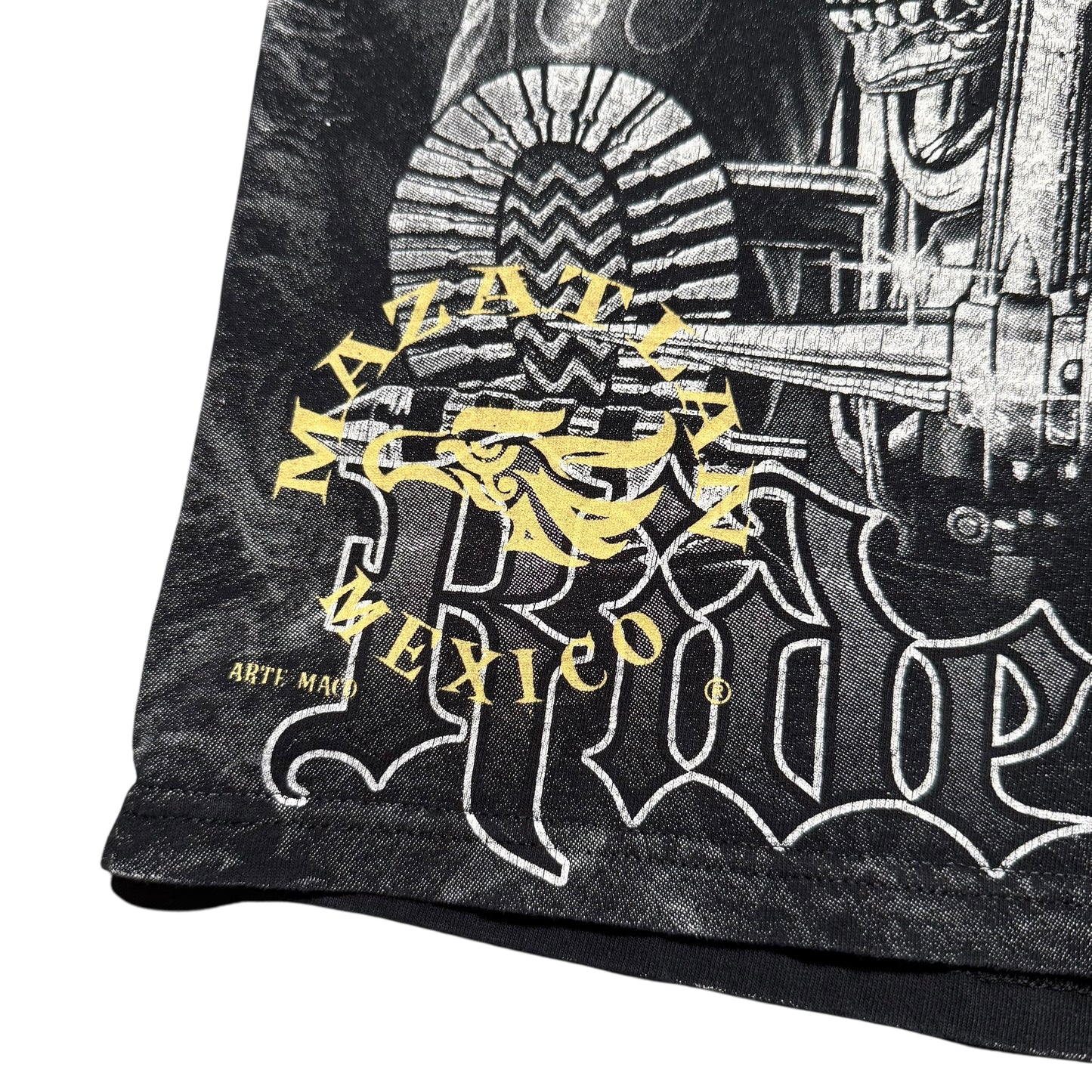 Mazatlan Mexico Ride or Die Chopper AOP Shirt - Large