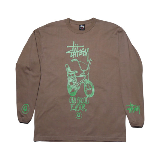 Stussy Old Skool Flavor Lowrider Bike Longsleeve Shirt - Large