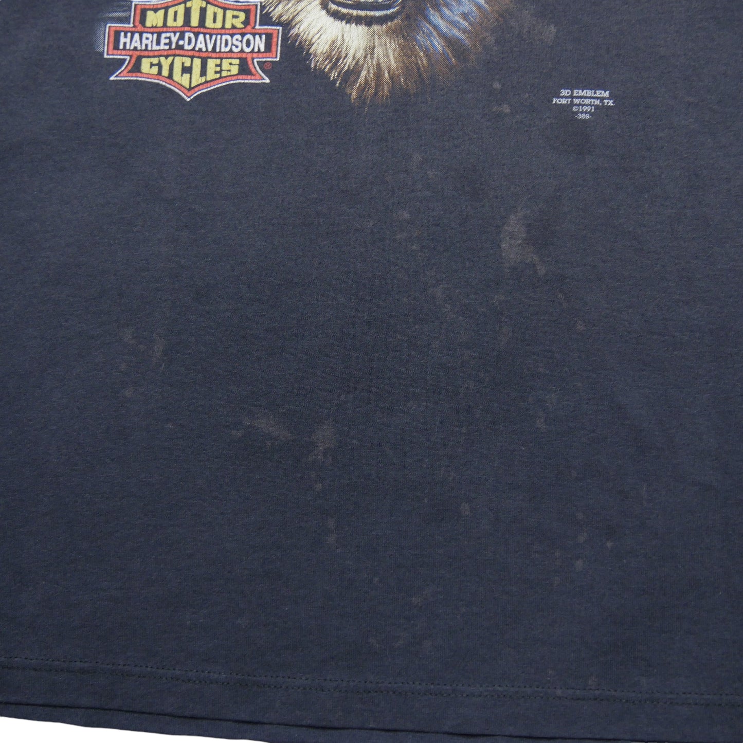 Harley Davidson Wolf 3-D Emblem Shirt - XL