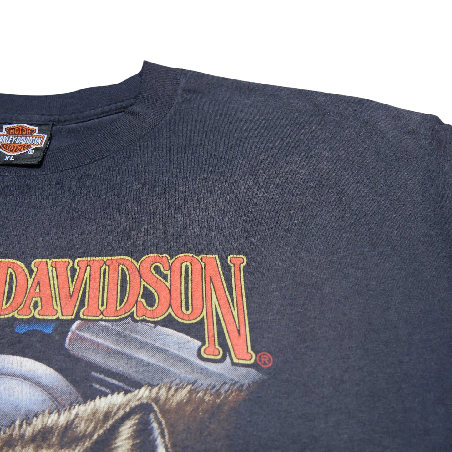 Harley Davidson Wolf 3-D Emblem Shirt - XL